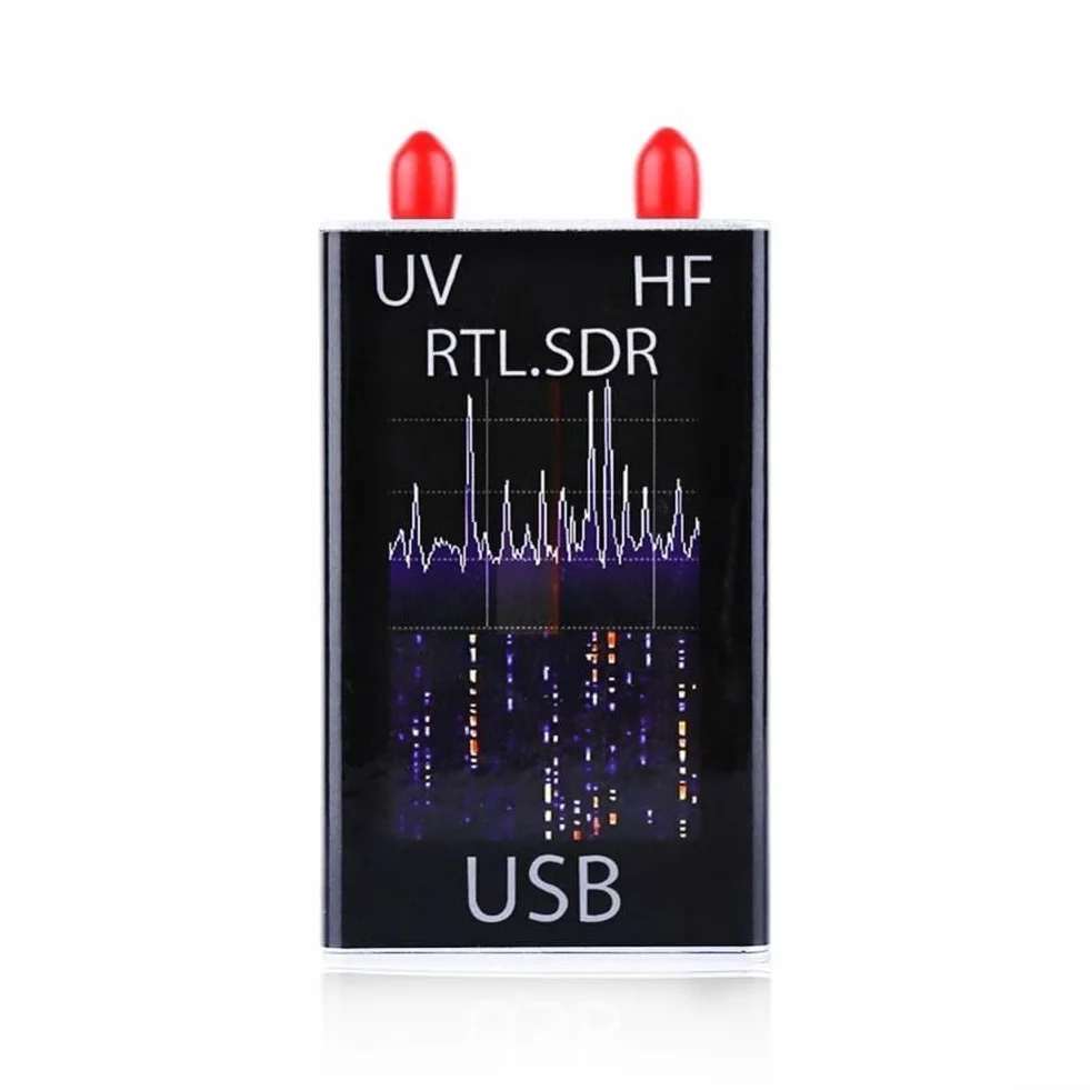 RTL-SDR R820T+8232 Ricevitore Sintonizzatore USB 100KHz-1.7GHz HF Full Con Antenna Frusta
