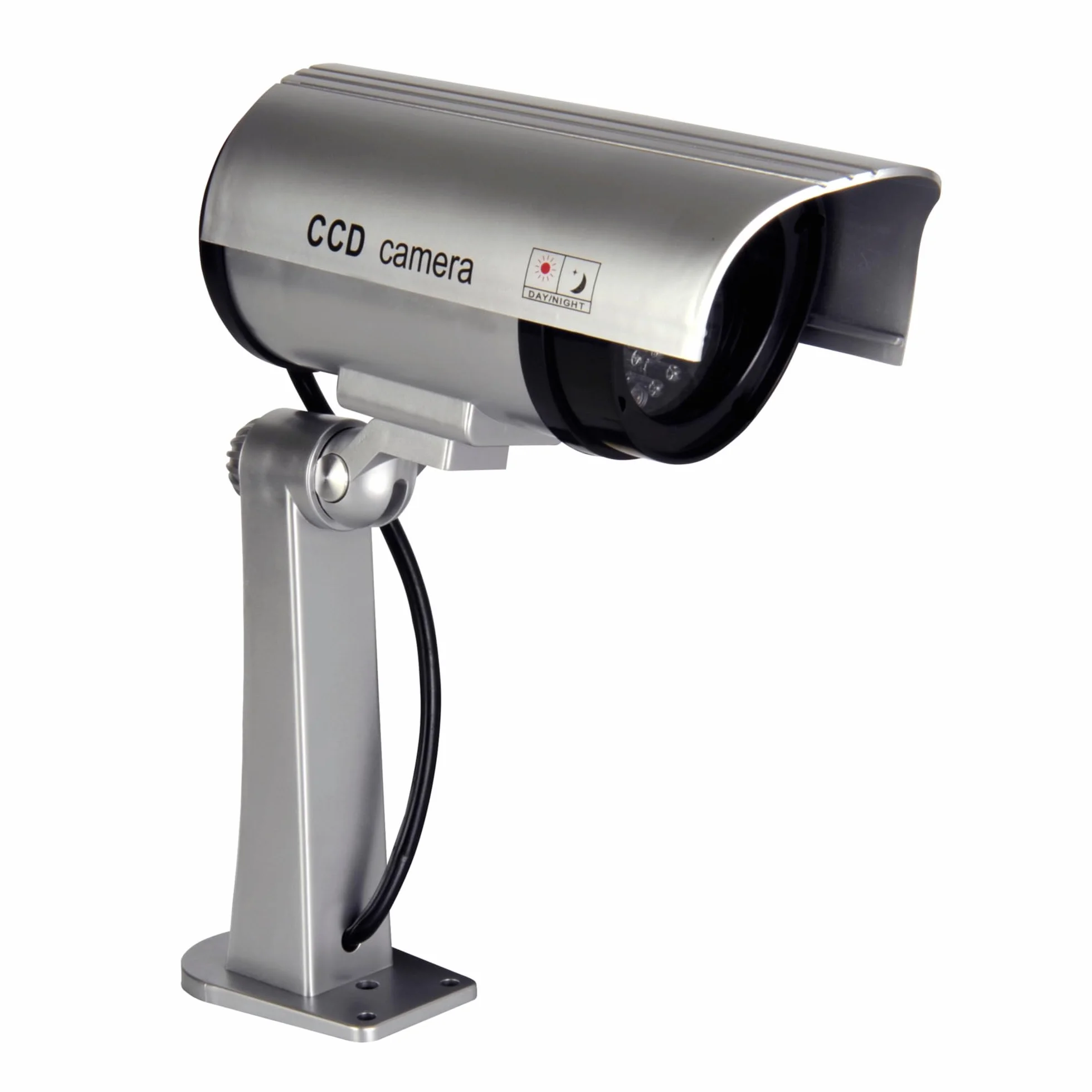 UNITEC Telecamera Fittizia Simula Sorveglianza LED Lampeggiante IP44 Regolabile Orizzontale Verticale con Batterie