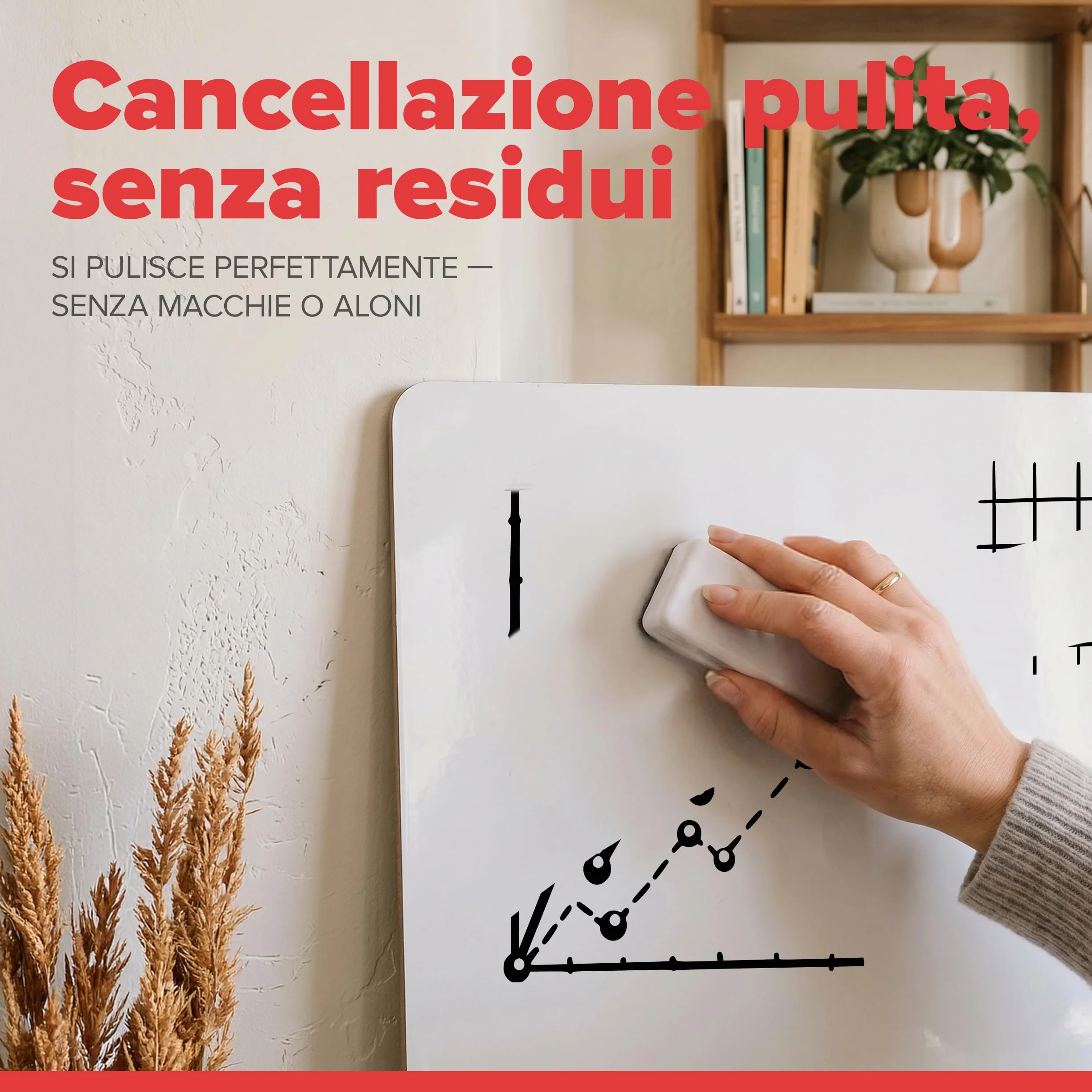 Smart Panda Pennarelli Lavagna Bianca Doppia Punta Cancellabili 12 Colori