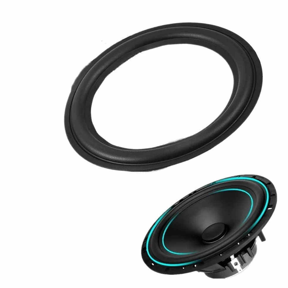 zalati Anello in gomma Altoparlante da 5 pollici Bordo surround Spugna Parti di riparazione - Nero