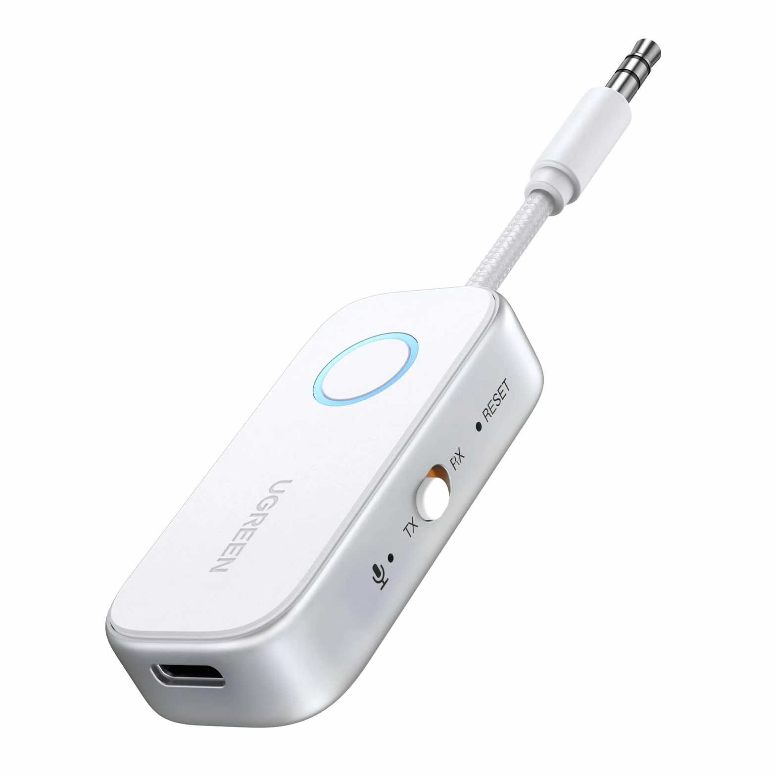UGREEN Trasmettitore Ricevitore Bluetooth 6.0 Adattatore 2 in 1 Audio Jack 3.5 mm per Aereo TV PC