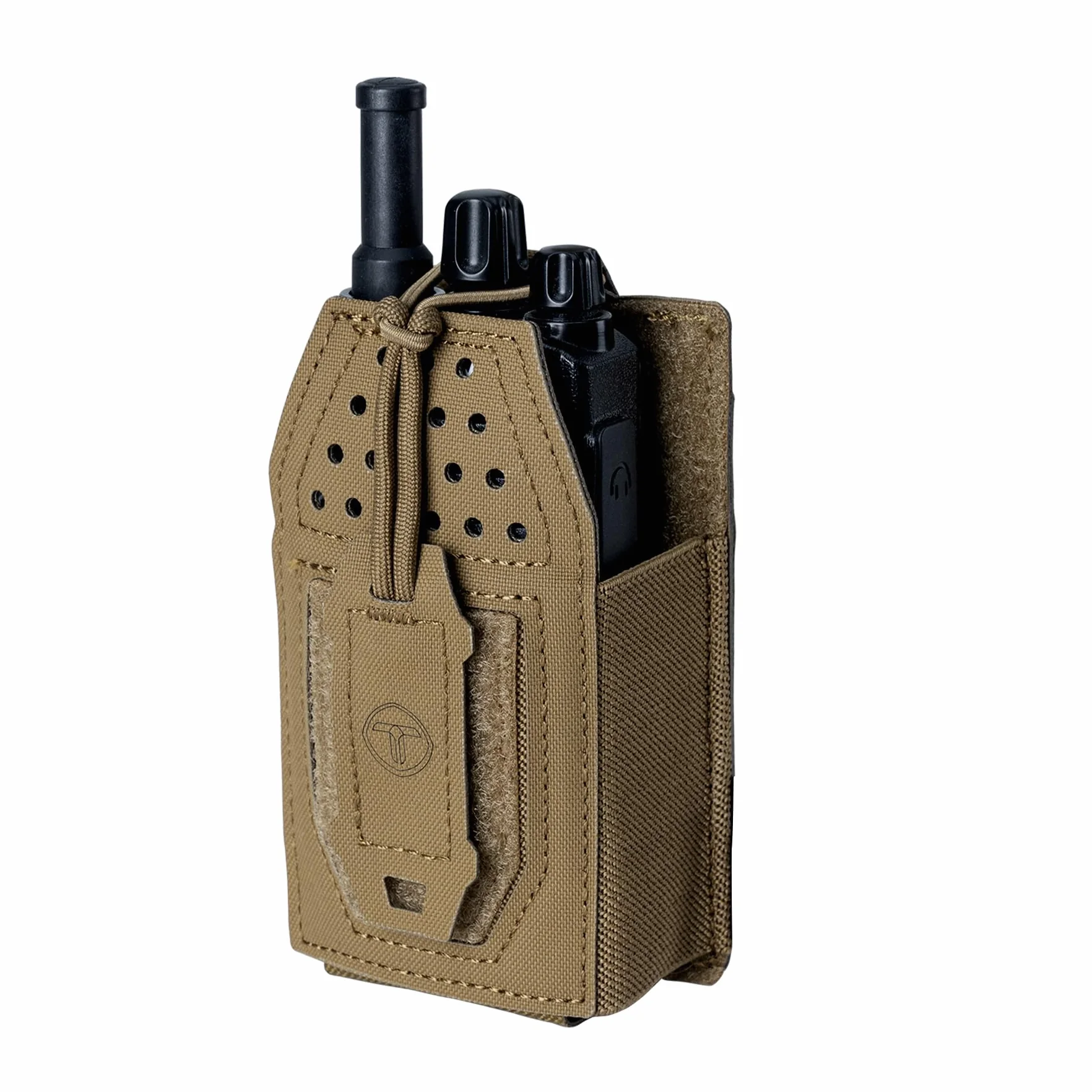 Fondina radio tattica Molle Radio Pouch Supporto universale Walkie Talkie Motorola BaoFeng UV-5R BF-F8HP Coyote Brown