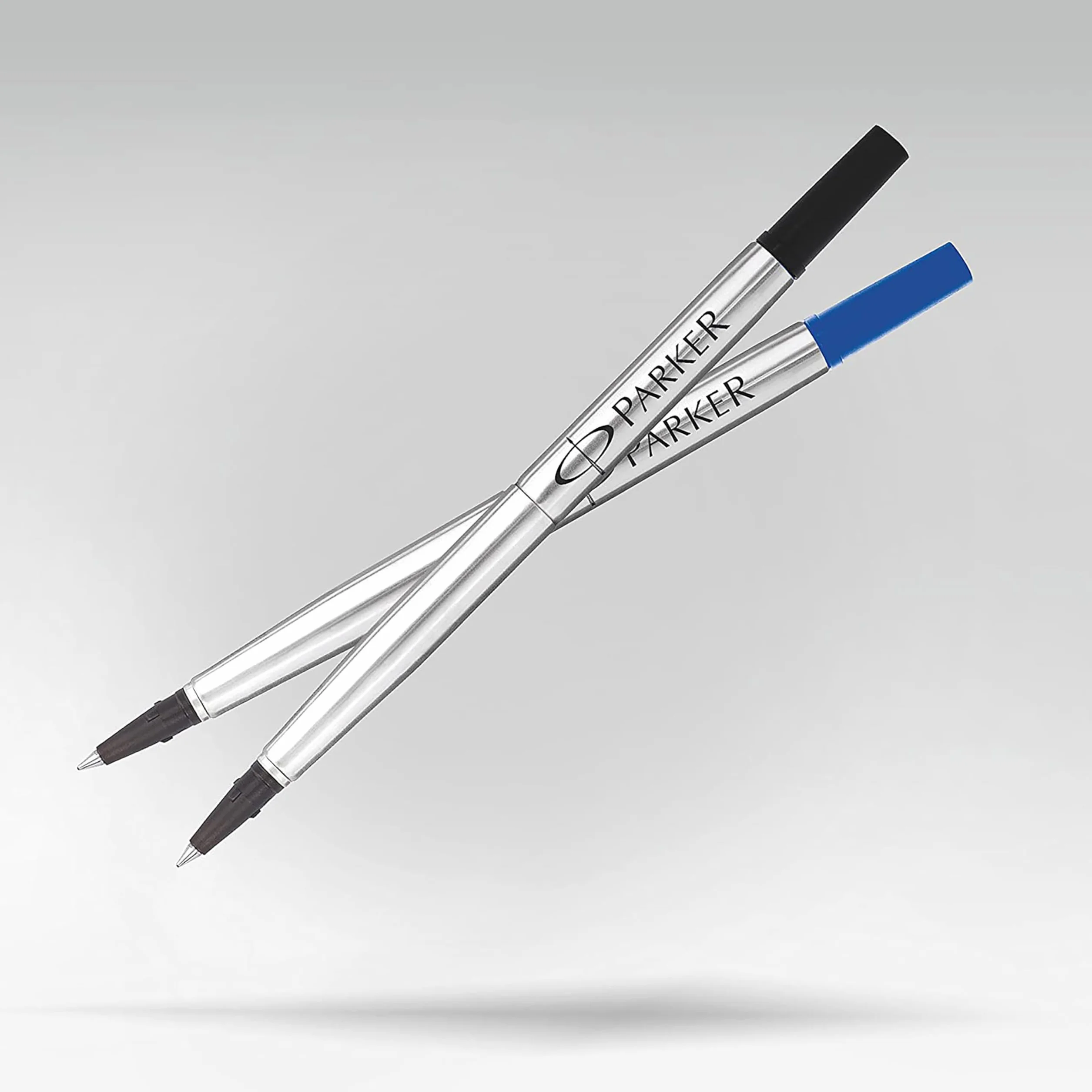 Parker ricarica per penna roller punta media nero confezione da 2
