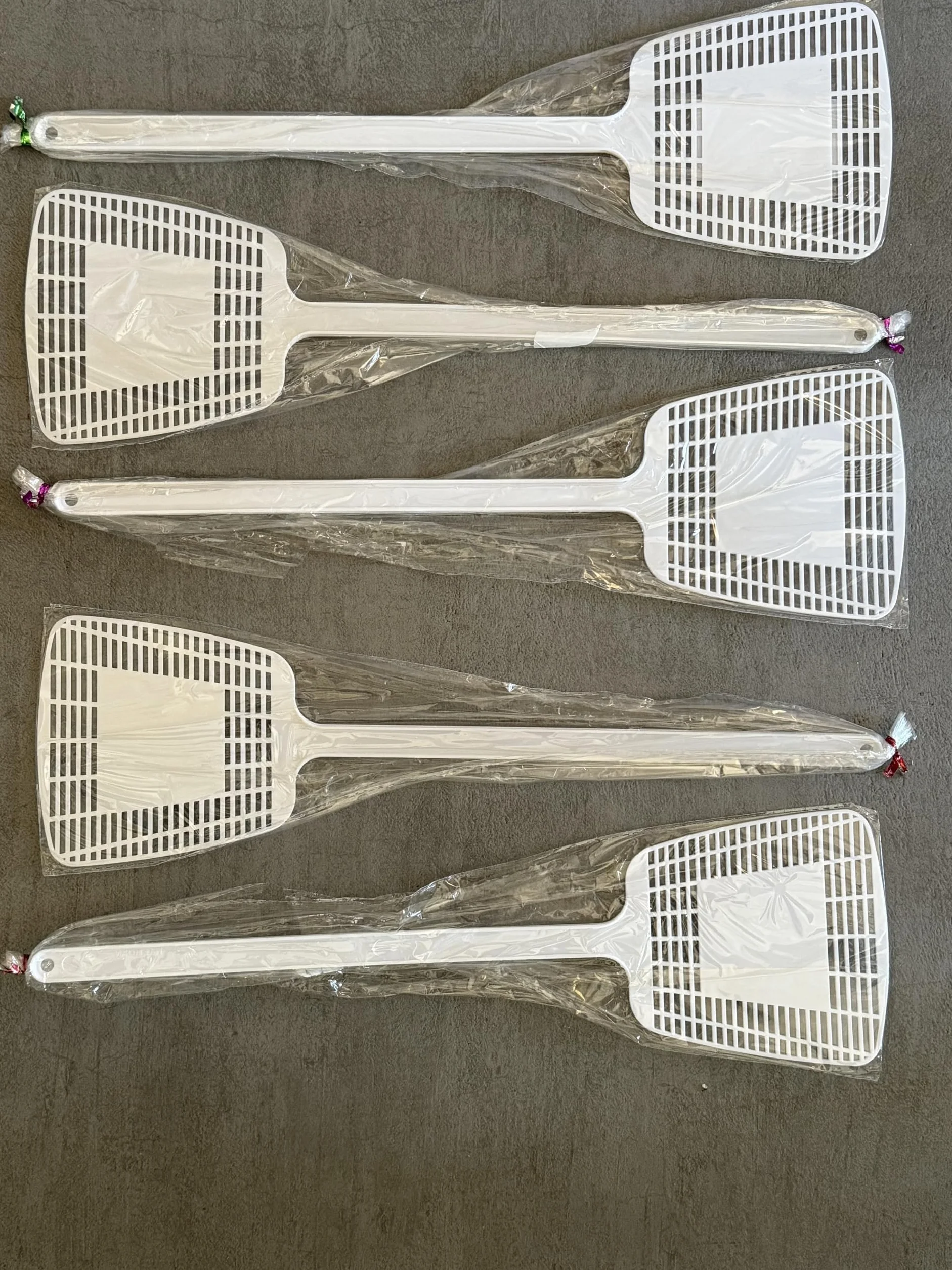 Set 5 Palette Acchiappamosche Resistenti in Plastica Caccia Mosche Manuale, Flessibili e Riutilizzabili Ideali per Casa Giardino Campeggio