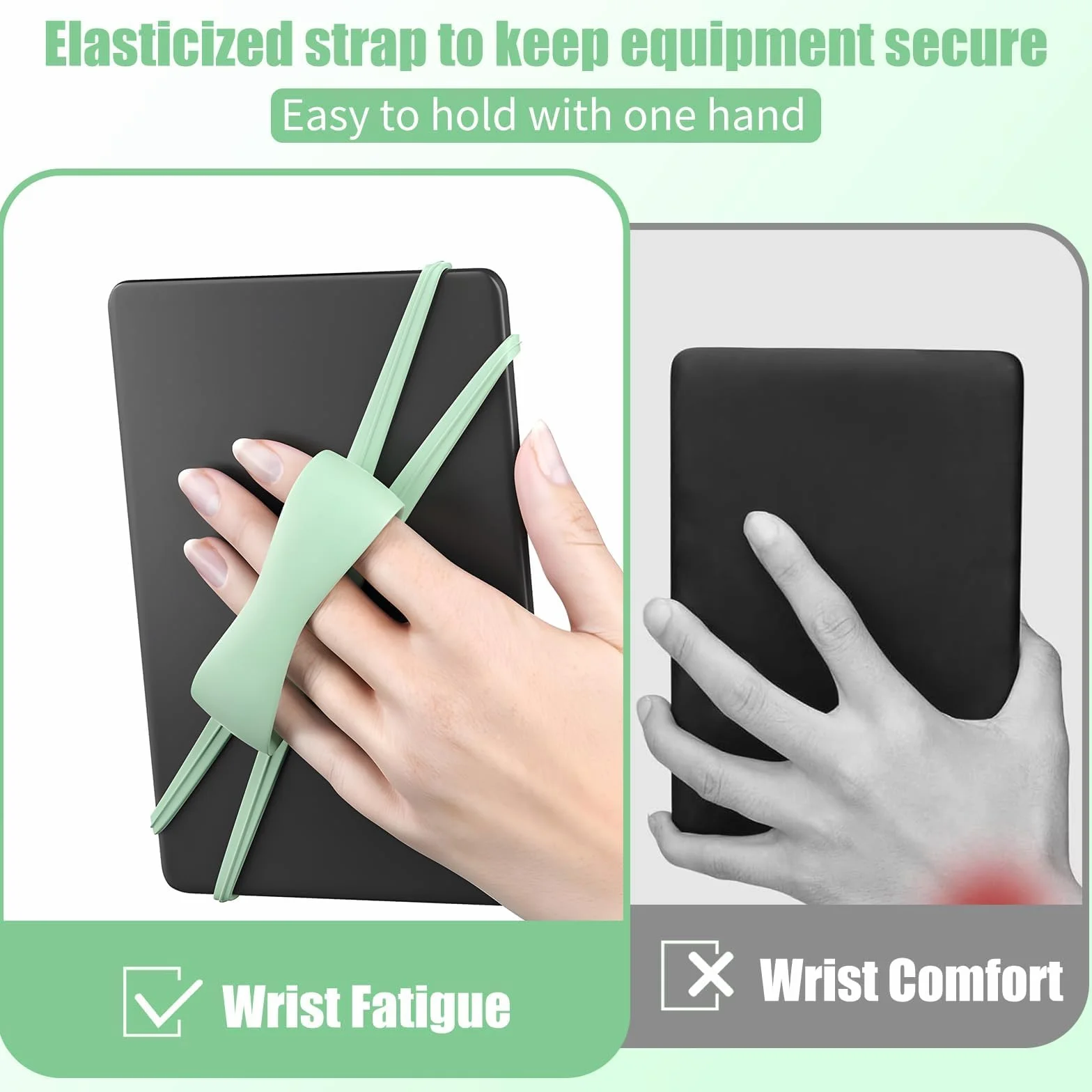 Supporto per dita per tablet universale in silicone per Kindle, letture, studenti e lavoratori d'ufficio