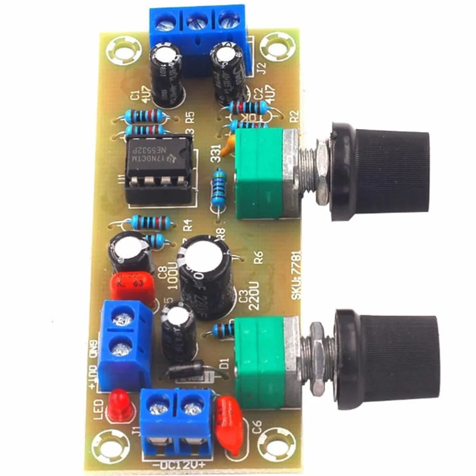 Scheda filtrante DC 10-24V subwoofer amplificatore preamplificatore piastra filtro frequenza