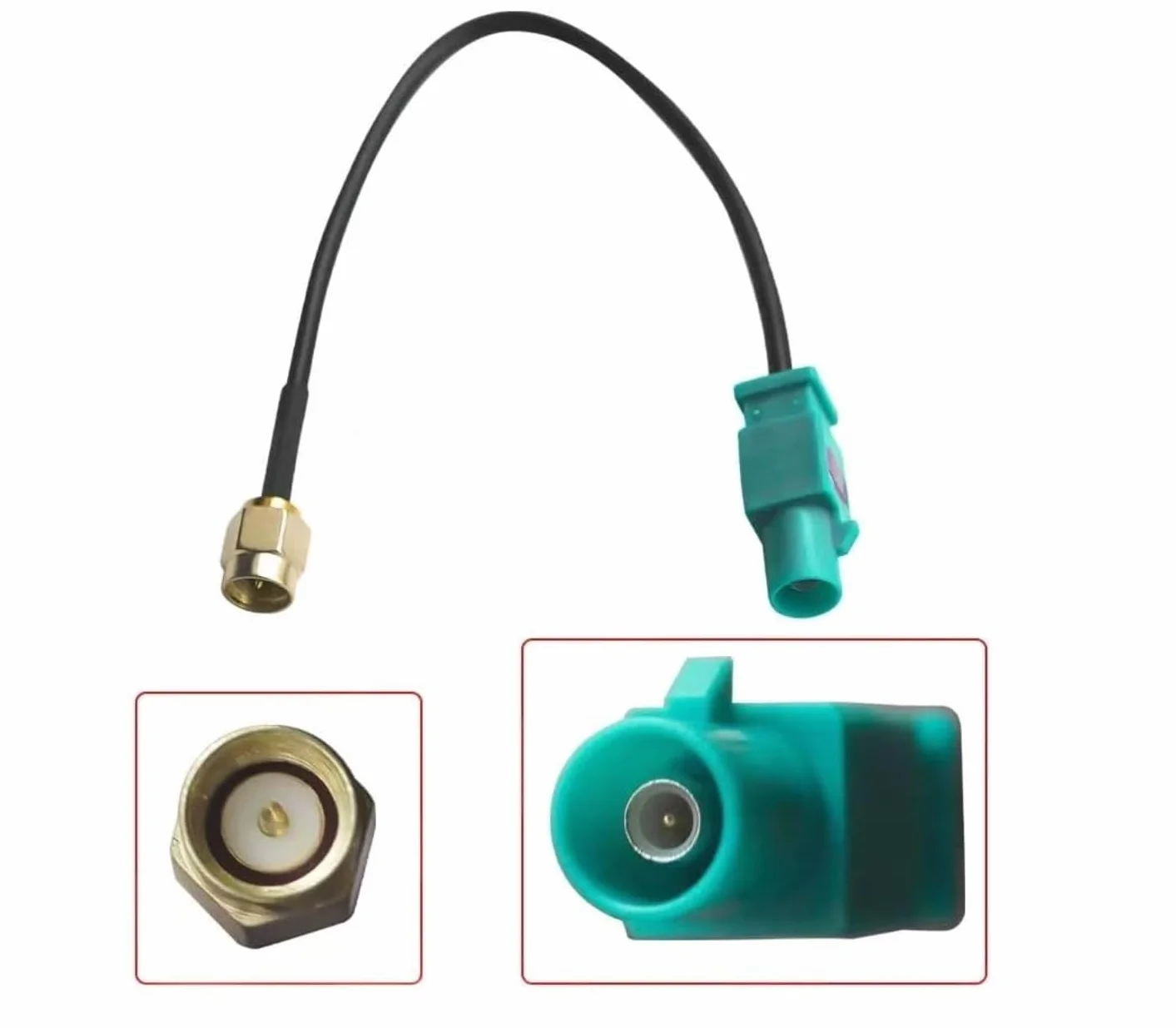 Antenna GPS per Auto 15cm Connettore Fakra Maschio a SMA Maschio Cavo Adattatore RG174