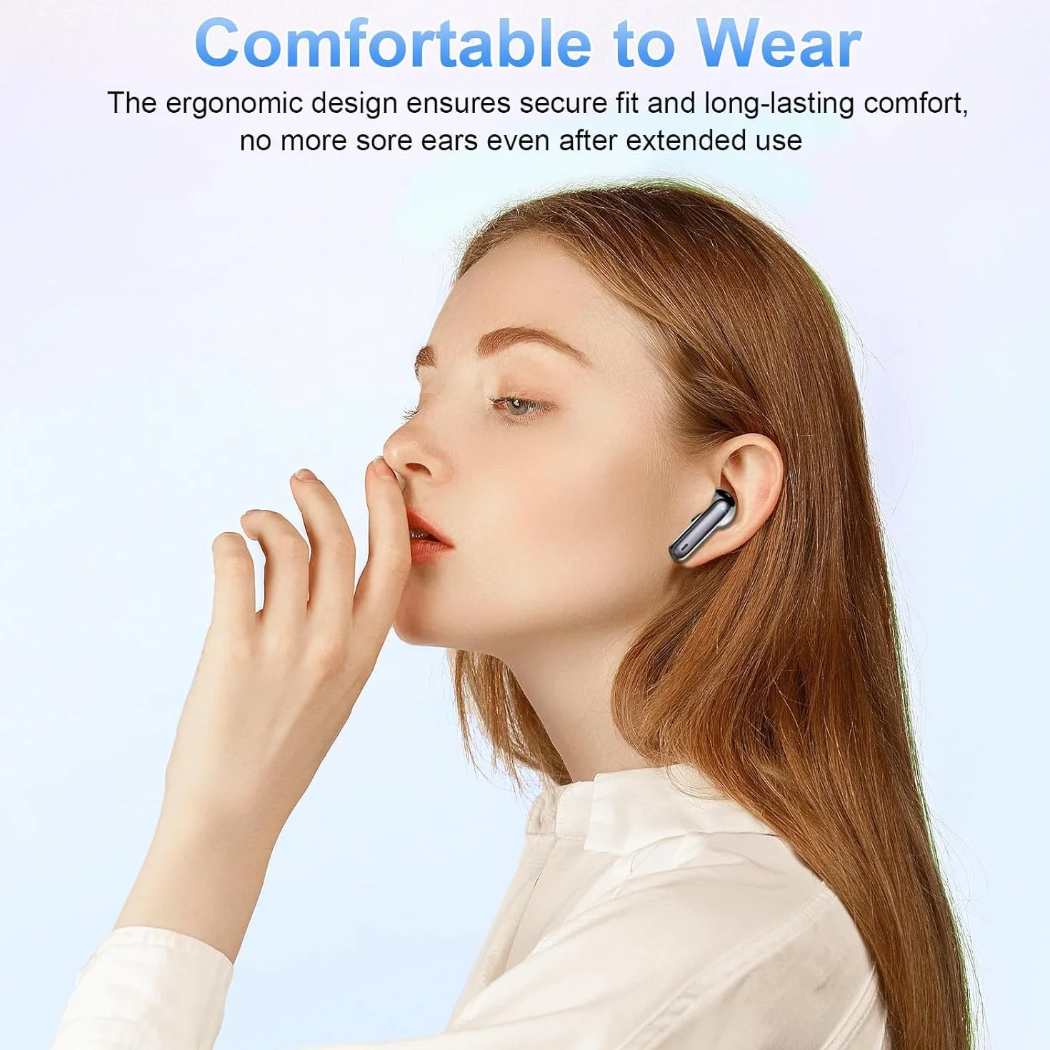 Cuffie Bluetooth 5.4 In Ear HD HiFi Stereo, 40 Ore Wireless con 4 Mics ENC Cancellazione Rumore, IP7 Impermeabili, USB-C, Nero