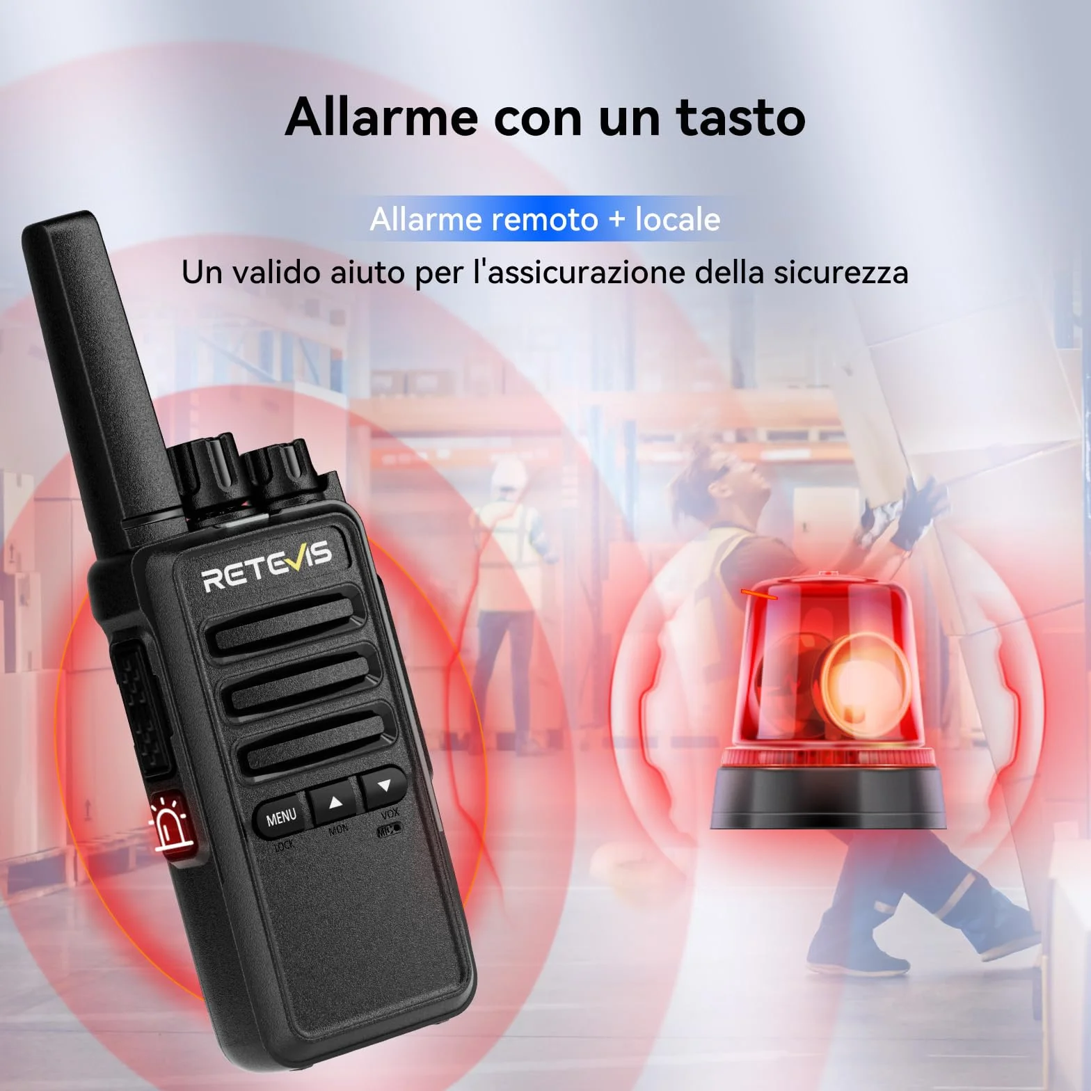 Retevis RT668B Walkie Talkie PMR446 6 Pezzi Nero con Caricatore a 6 Vie e Auricolare