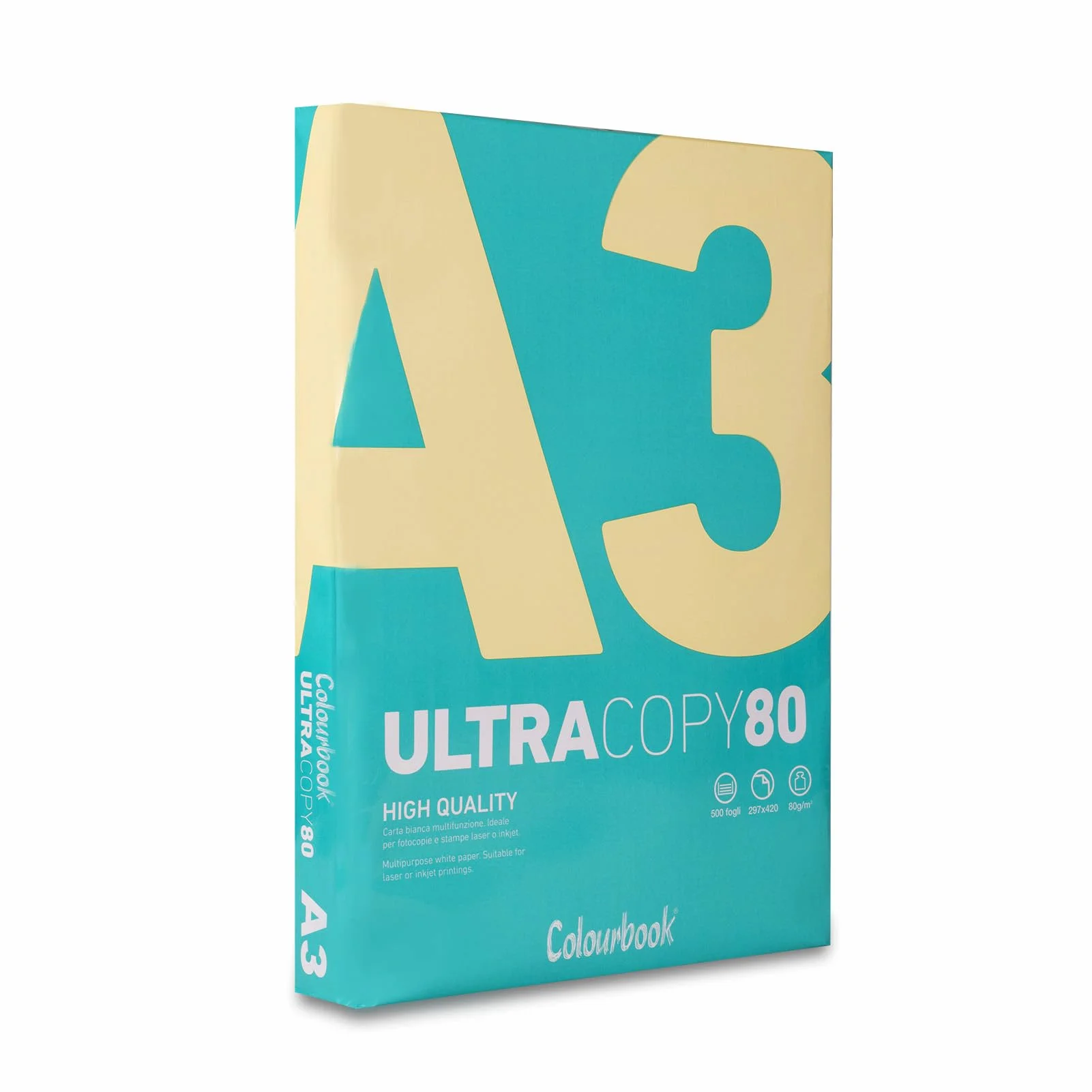 Colourbook Carta A3 bianca 42x30cm 80g/m² 500 fogli Compatibile laser e inkjet