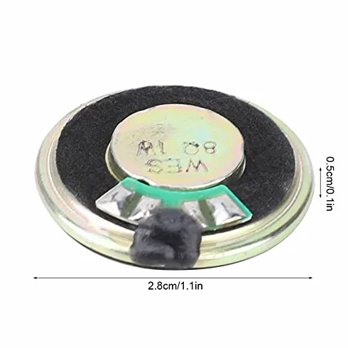Altoparlante 8 Ohm 1W 28mm, Corno Stereo con Magnete Potente per Audio Elettronica