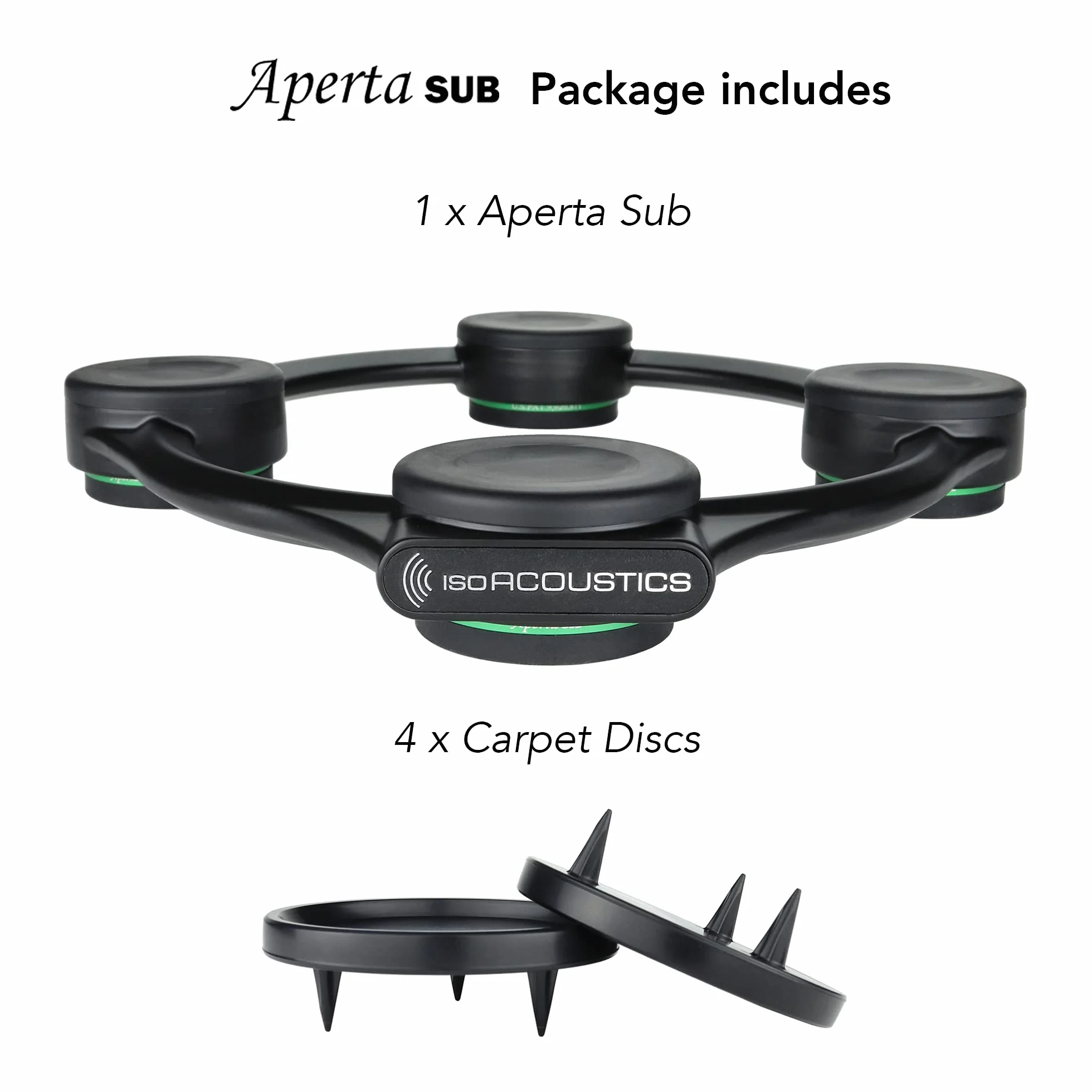 IsoAcoustics Aperta Sub Subwoofer Isolation Stand 10.5" W x 11.5" D