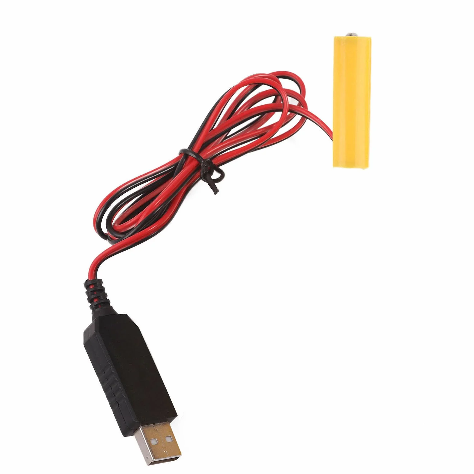 Convertitore USB 4,5V AA Eliminatore di Batteria per Luci LED Radio Giocattoli Elettronici