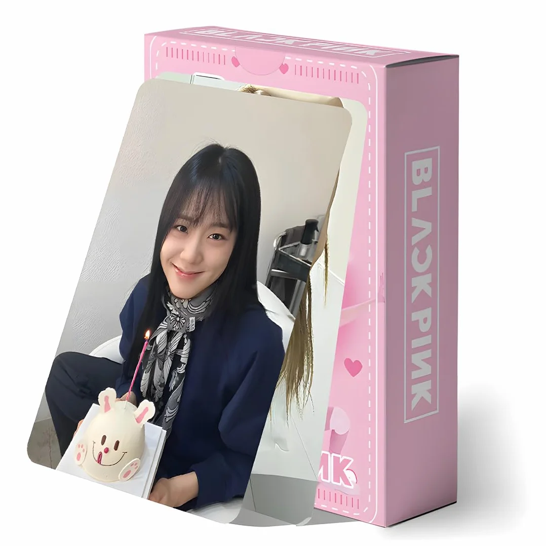 55 Pezzi Black Pink Photocard Kpop Merch Collezione Fan Blink Carte Decorazione Scambio Mostra Apprezzamento