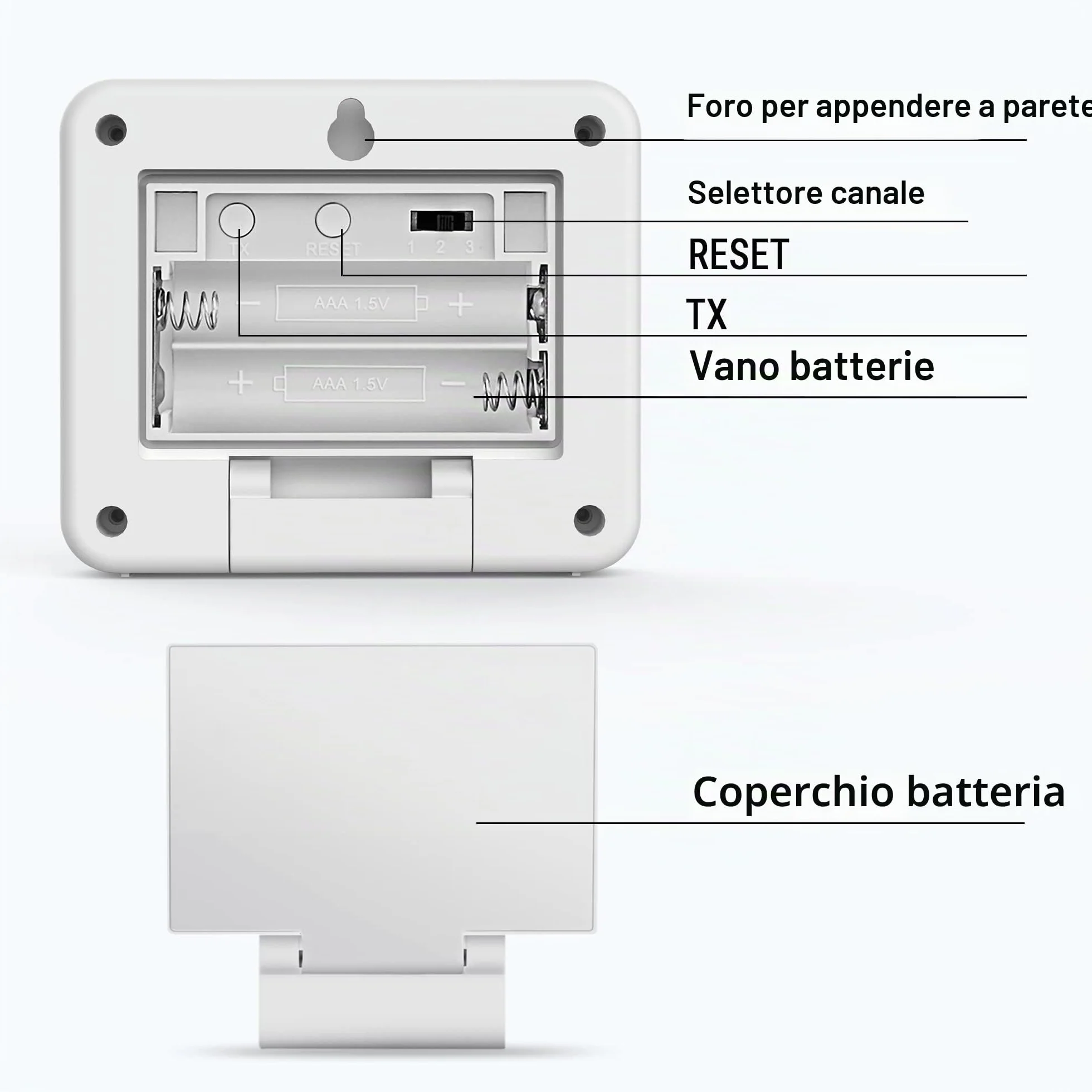 ThermoPro TX-2C czujnik temperatury wilgotności zewnętrzny do TP200C TP60C TP65C