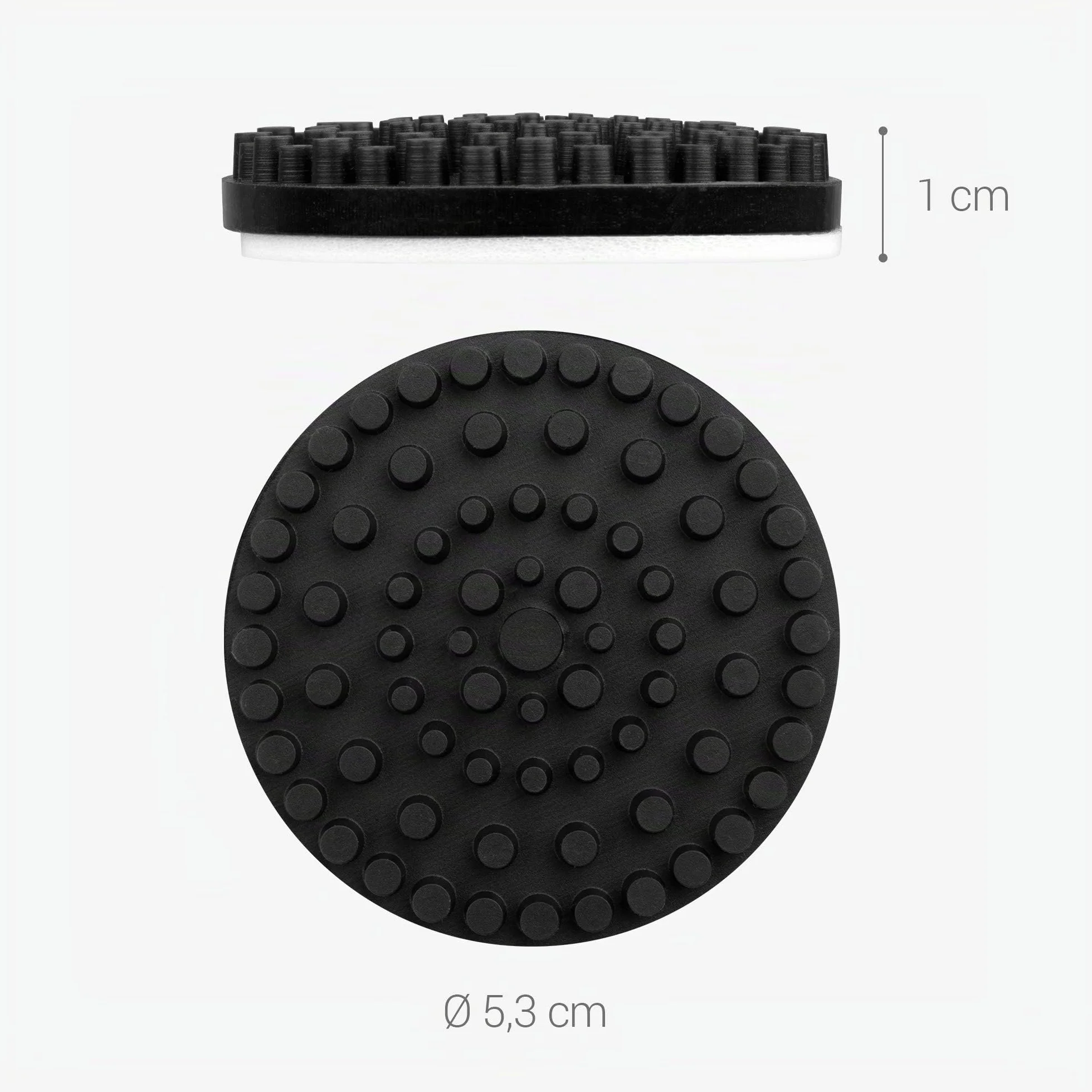 kwmobile Set 4x Piedini Antivibrazione per Casse Audio Ø 5,3x1cm Gommini Anti Vibrazioni Subwoofer Hi-Fi