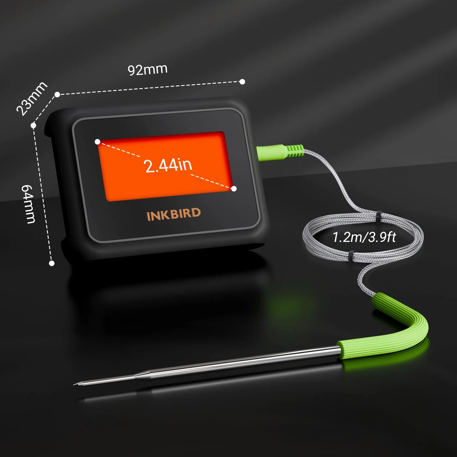 INKBIRD Bluetooth Termometro Cucina Digitale a Doppia Sonda per Carne BBQ con App e Allarmi di Temperatura