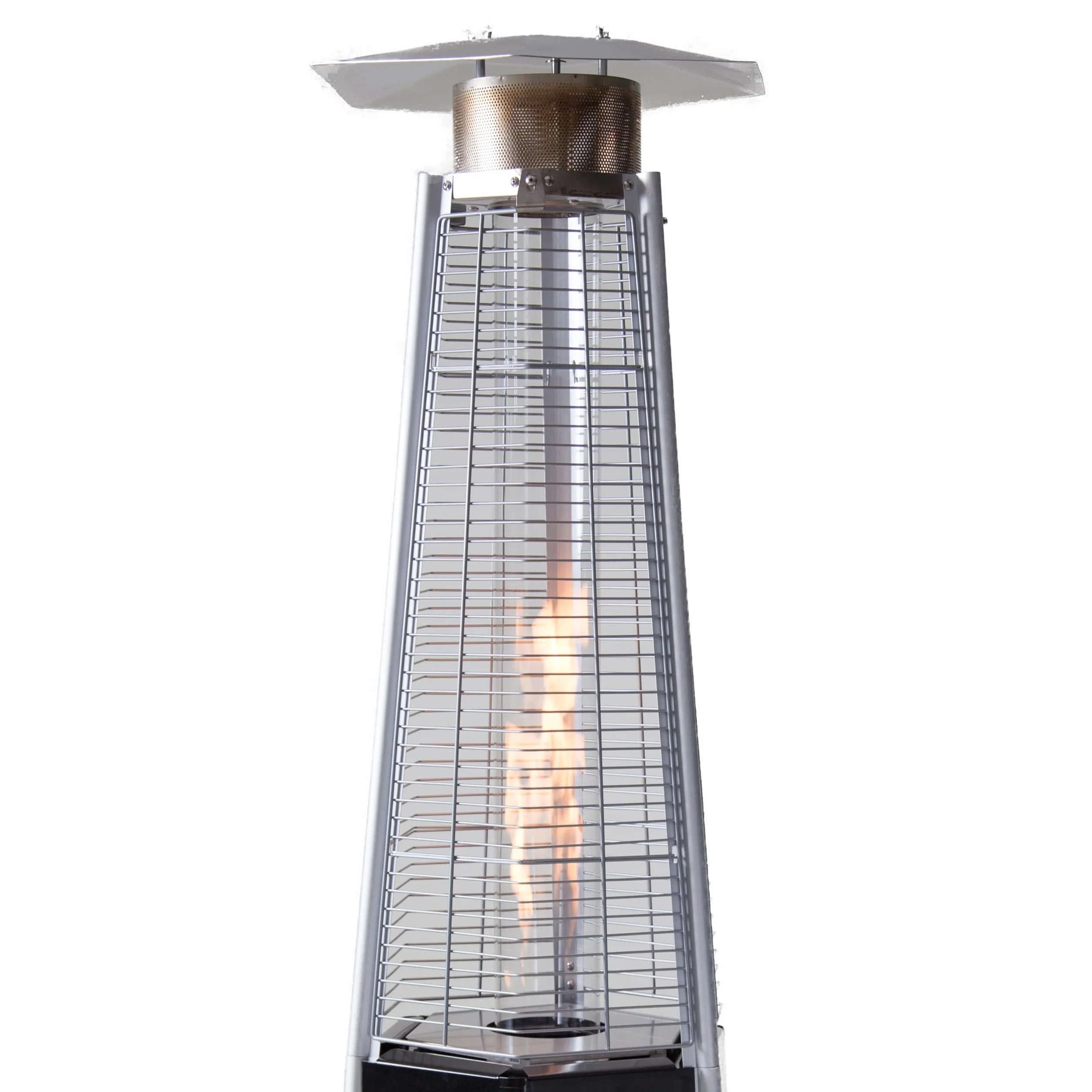 XONE Stufa a Piramide Esagonale 12,5kW 195cm Nero