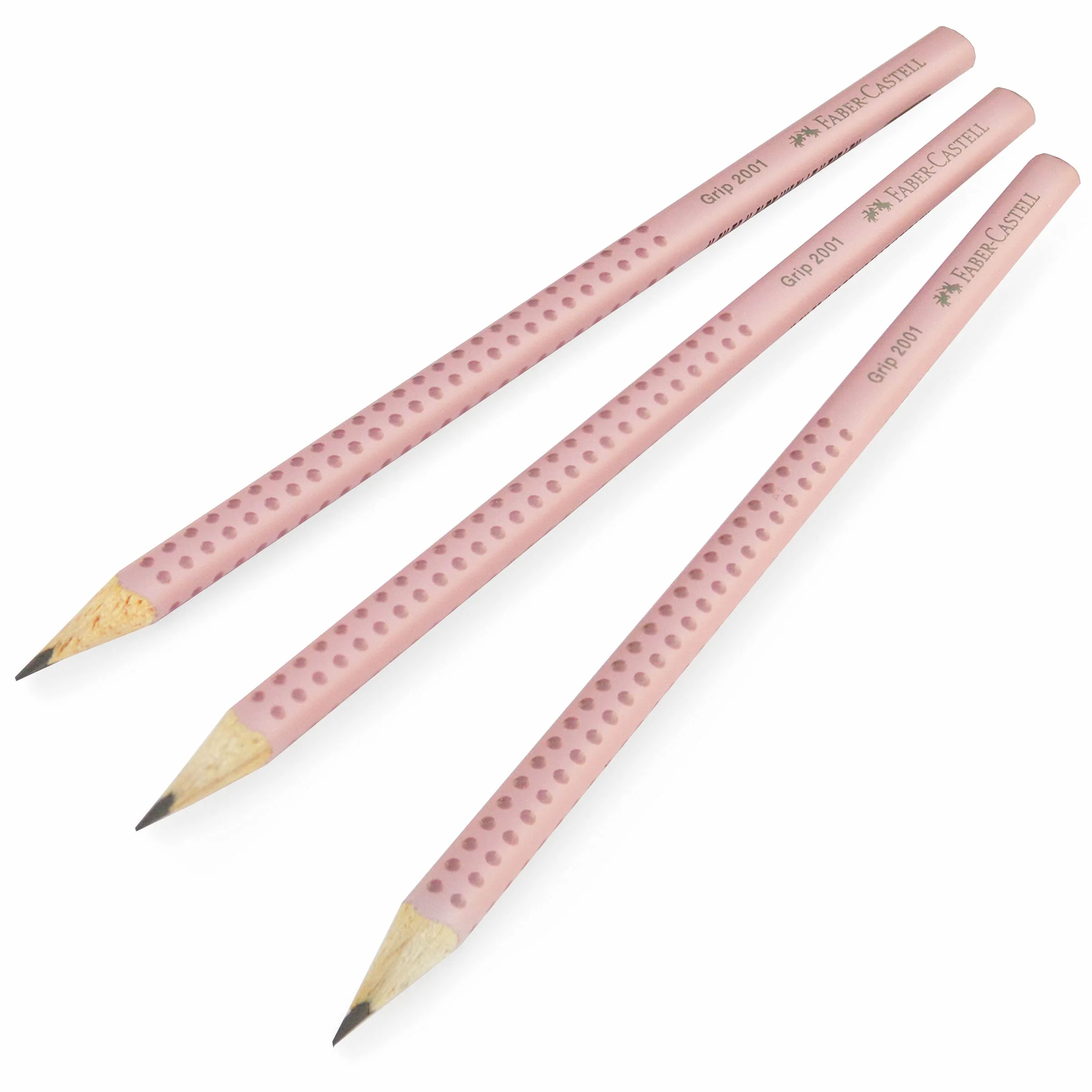 FABER-CASTELL Grip 2001 Set di matite 5 pezzi, rose shadows