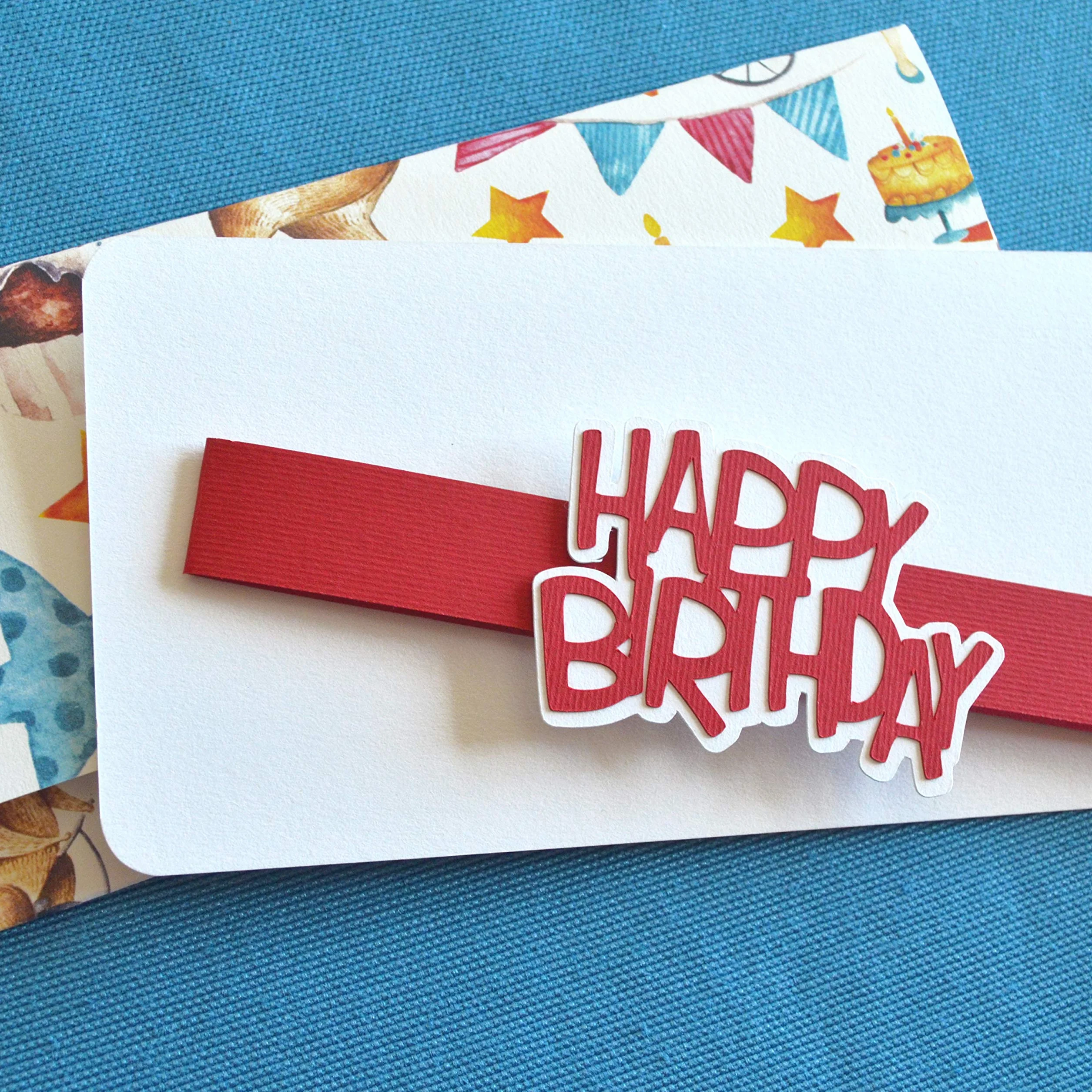 Porta soldi busta portasoldi 22 x 9,5 cm biglietto d'auguri vuoto fatto a mano
