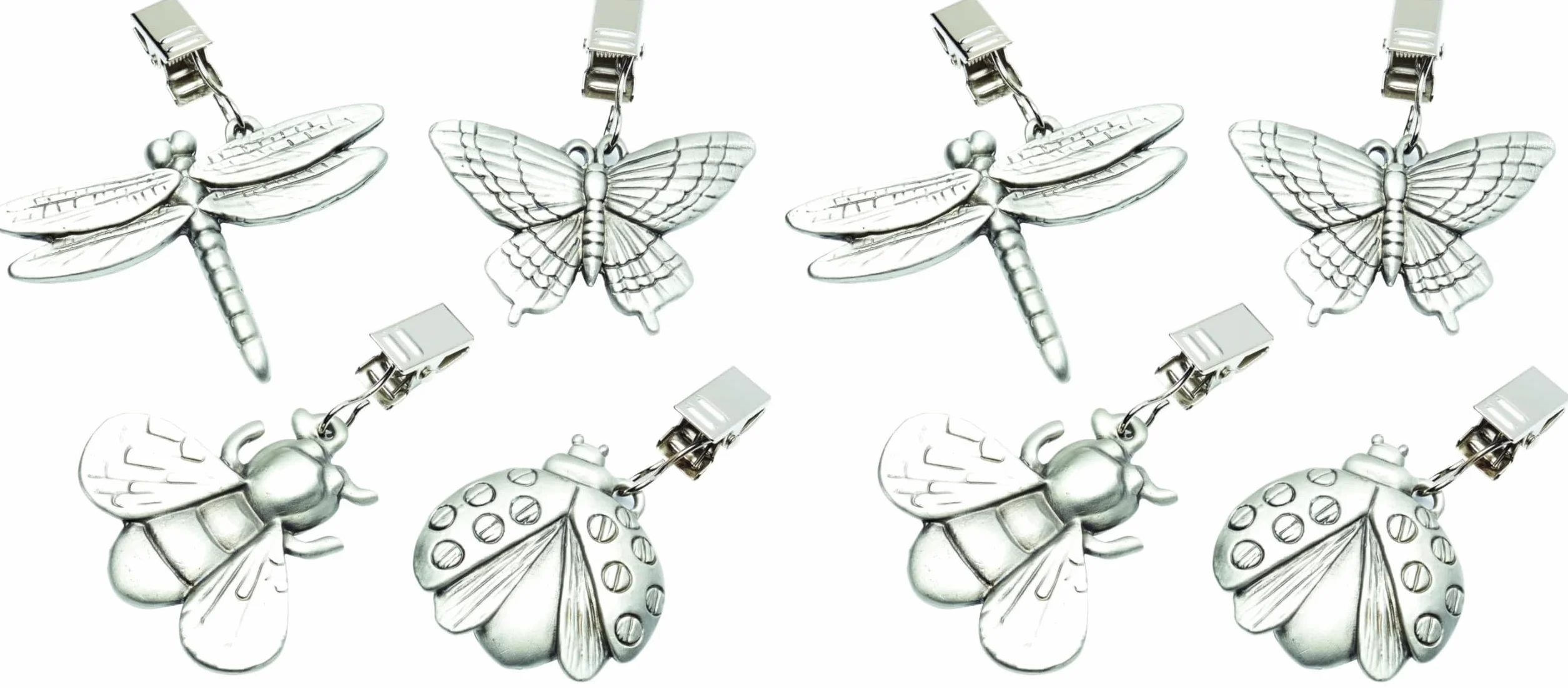 KitchenCraft KCTCGAR Set di 8 Pesi Fermatovaglia, Argento