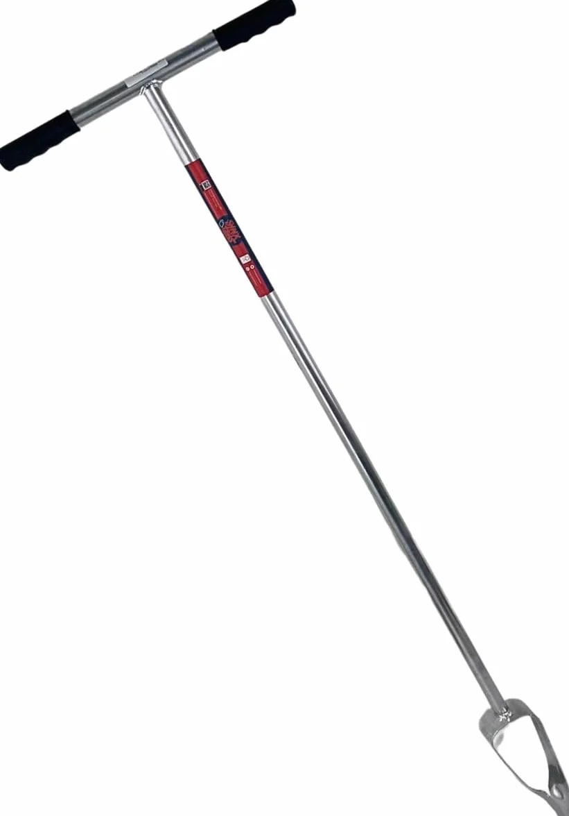 Trivella da Giardino zincata, 7 cm, Lunghezza 120 cm, Professionale, Ideale per lavori di scavo, trivella da Giardino, trivella per Piante