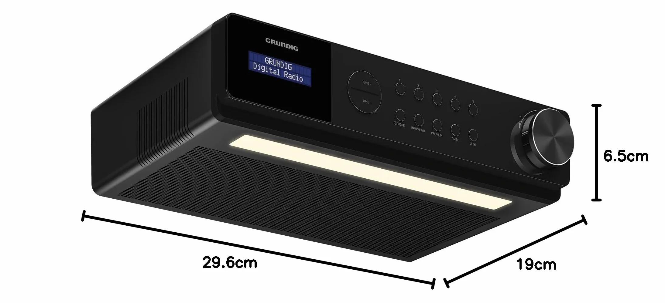 GRUNDIG DKR radio da cucina Bluetooth DAB DAB+ Nero