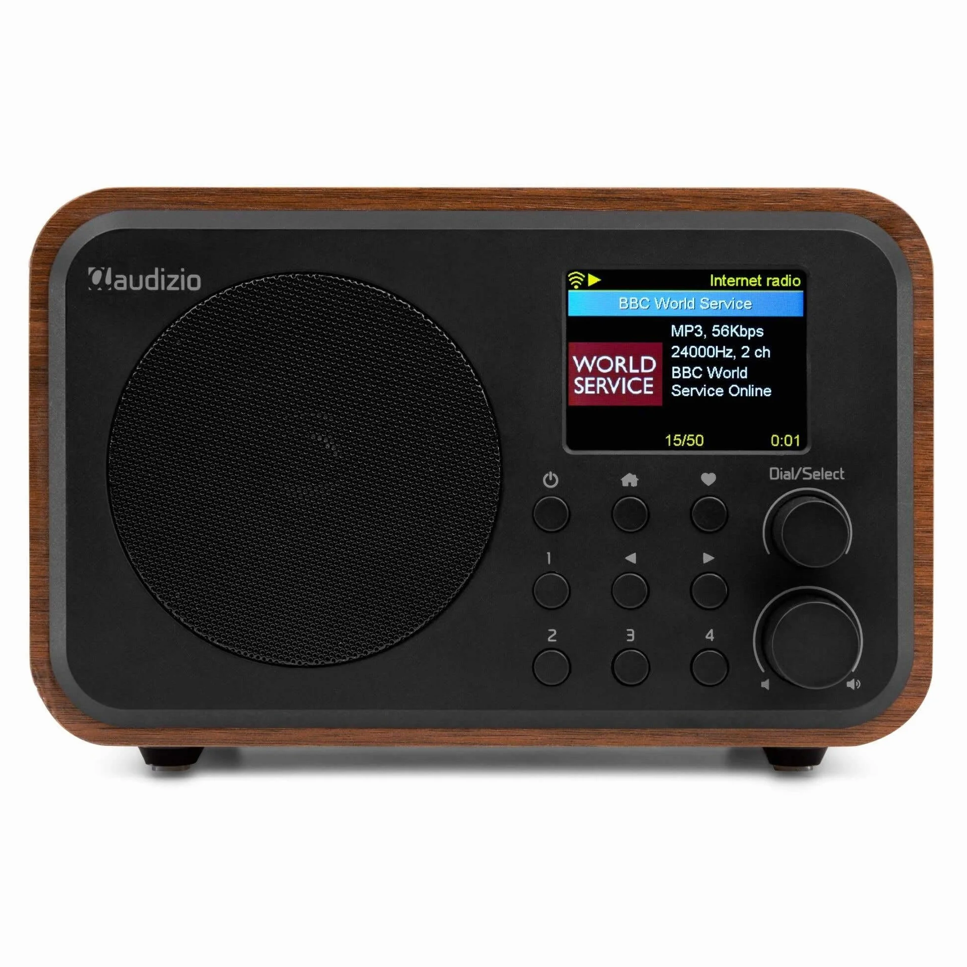 Audizio Vicenza radio Internet DAB+ Bluetooth 5.1 WLAN FM radio da cucina marrone