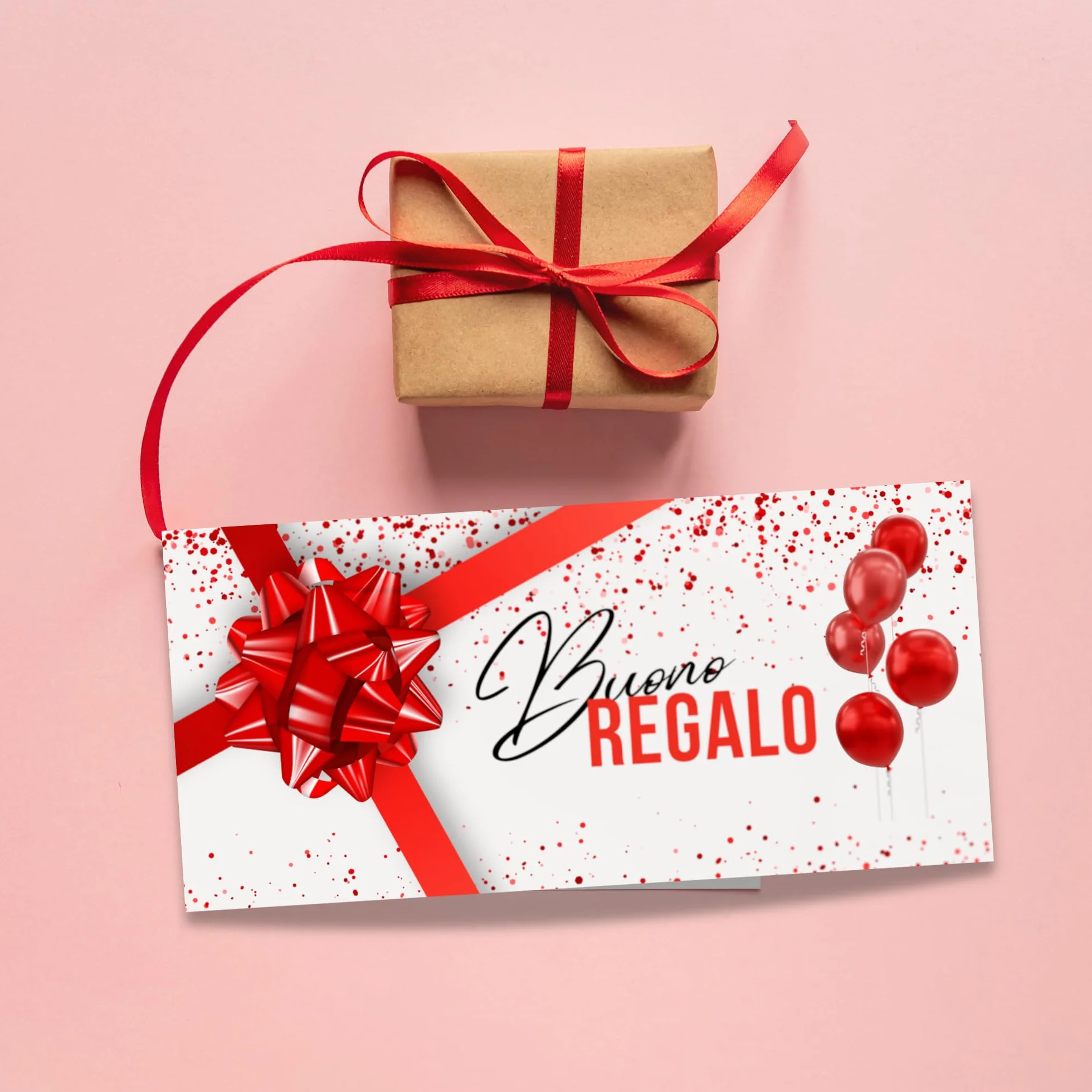 Buoni Regalo Personalizzabili Gift Card Rosso Con Buste