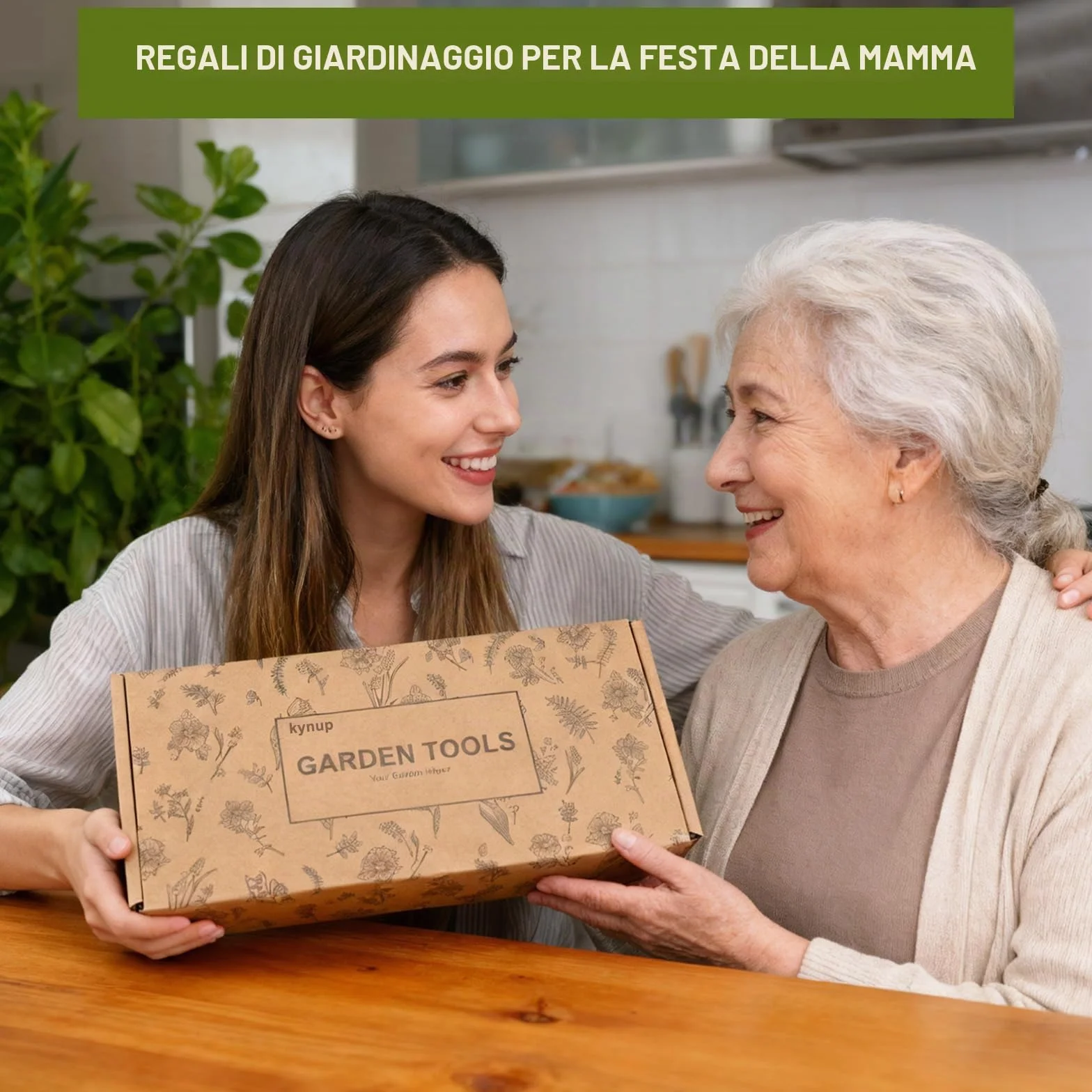 Kynup Set da Giardinaggio 9 Pezzi, Attrezzi da Giardino in Acciaio Inossidabile Antiruggine con Manici in Legno Ergonomici Antiscivolo – Ideale per Trapianti, Potatura e Set Giardinaggio Regali