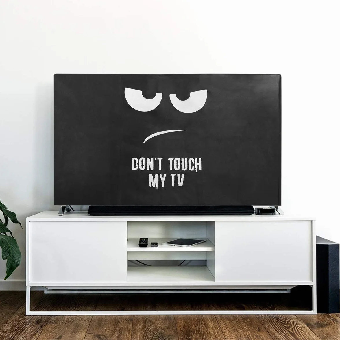 kwmobile Protezione Compatibile con 55" TV Cover Proteggi-Schermo PC TV Anti-Polvere bianco/nero
