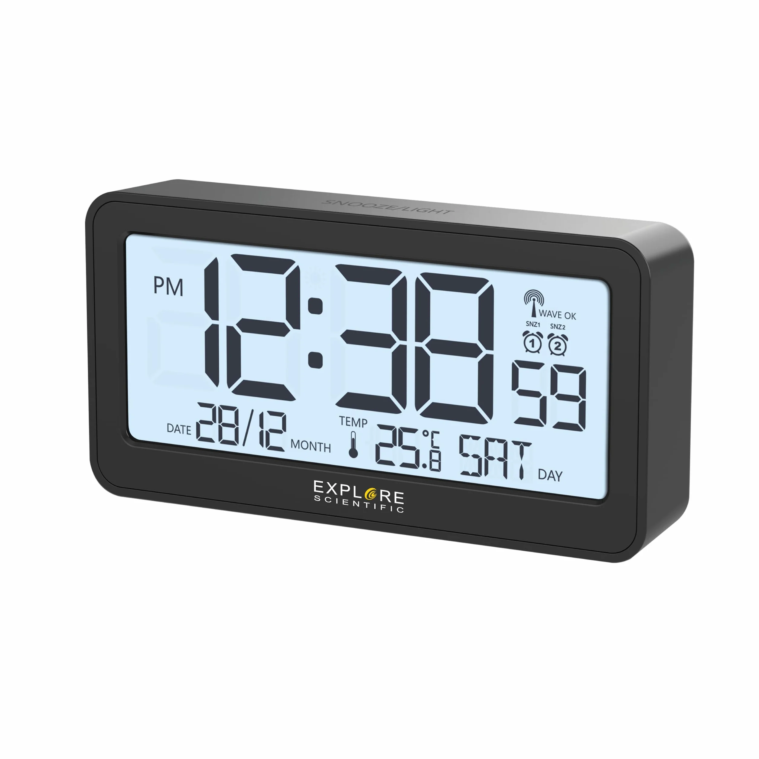 Explore Scientific Radiosveglia Orologio Led Nero