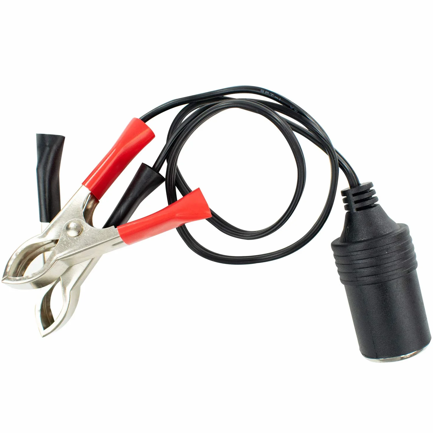 TRIXES Adattatore presa accendisigari 12 V con pinze per batteria auto