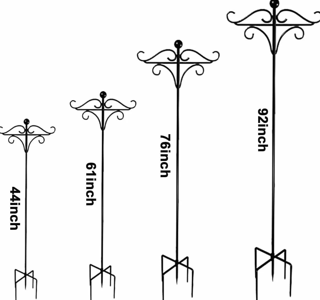 Ganci da pastore per giardino 2 pezzi 233 cm