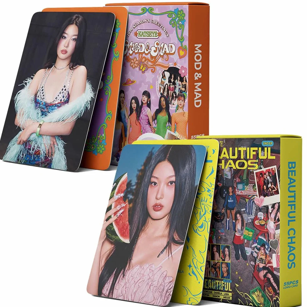 Set di 110 carte KATSEYE, album romanzo merchandising, foto gruppo fronte-retro, regalo fan ragazze