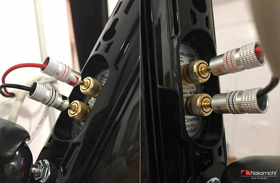 Nakamichi connettori a banana 12-18 AWG 4 mm placcati oro 24 K per altoparlanti HiFi 8 pezzi