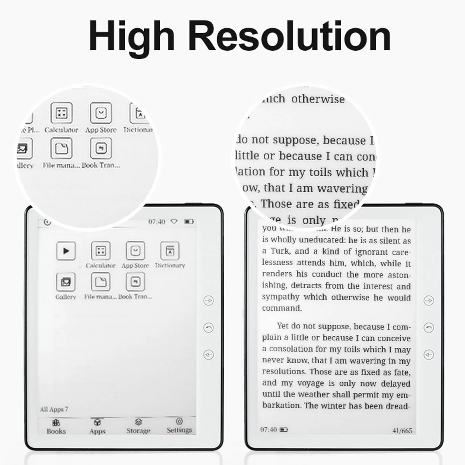 Lettore E, Lettore di Libri Elettronici Touch Screen 5,76 Pollici per Android 8.1, 1 GB 16 GB