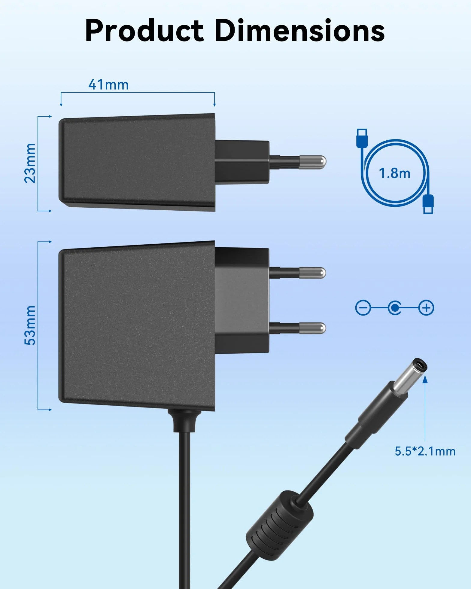 Alimentatore 5V 2A compatibile con T85W T87W T73U T73W T74U T77U T74W T54W per telefono IP serie T