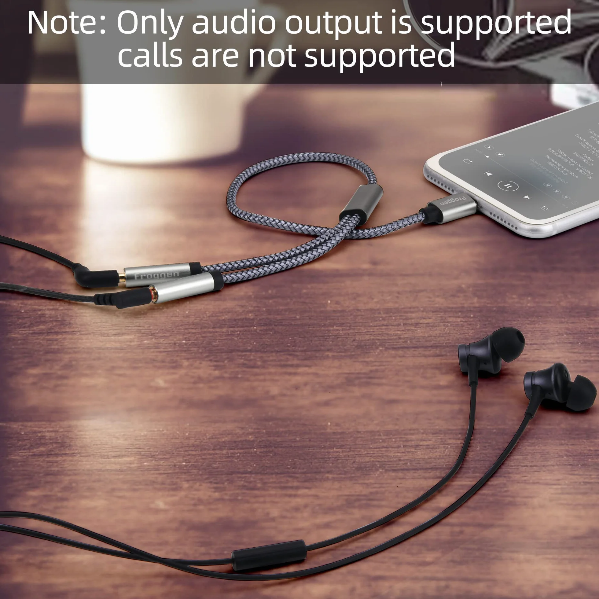 Adattatore splitter jack USB C a doppio ingresso 3,5 mm per cuffie Aux compatibile con Pad Pro 2020, Galaxy S20+ Note 20, Pixel 4 XL, OnePlus 8T, P40/P30 Pro