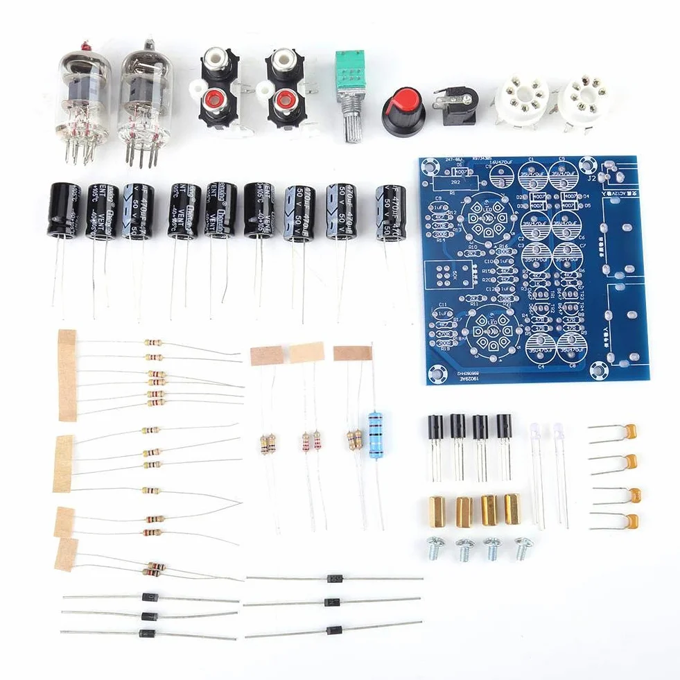 TOPINCN Kit Amplificatore valvole 6J1 Vuoto valvola Elettronica Tubo preamplificatore Amplificatore Bordo Cuffie amp AC12V 0.8A