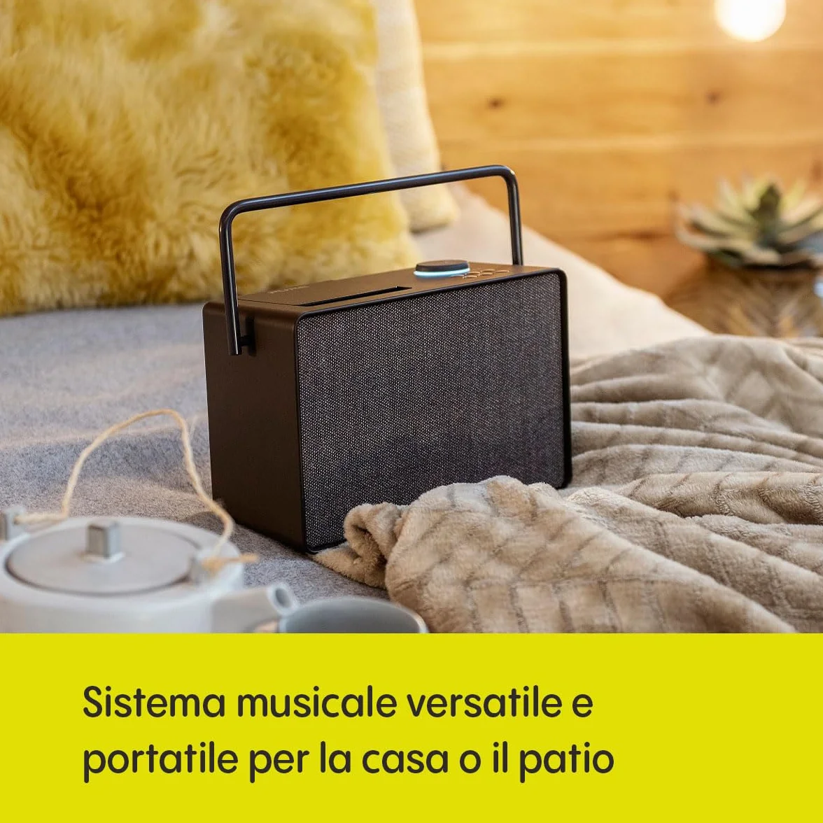 Pure Evoke Play radio DAB+/FM 40W Bluetooth internet radio Nero Caffè