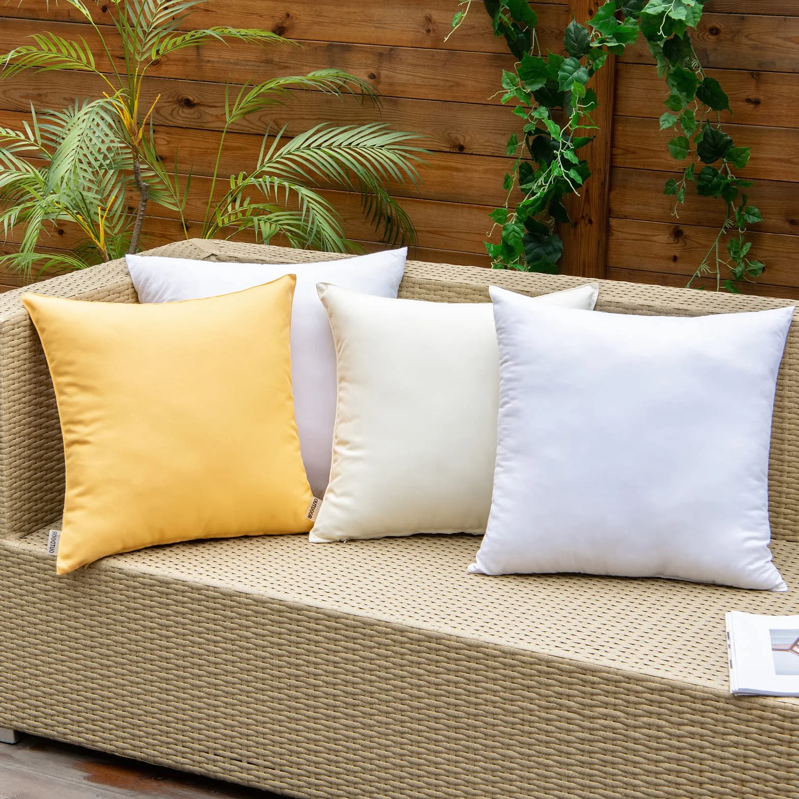 EMEMA Imbottitura per Cuscino Impermeabile 45x45 cm 4 Pezzi