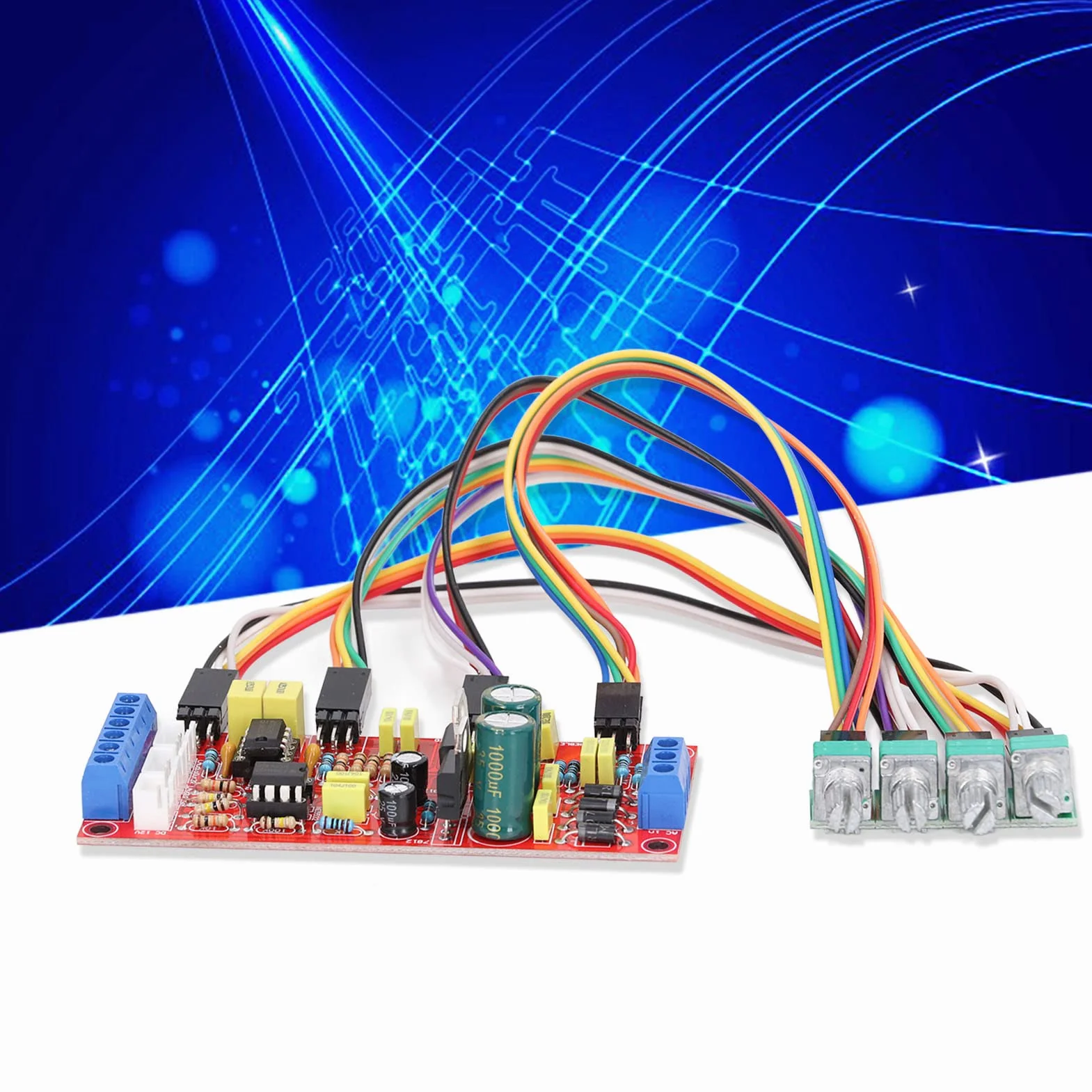 Preamplificatore Audio Professionale PCB con Controllo Volume e Tono Bassi Midrange Alti per Amplificatore Alta Fedeltà