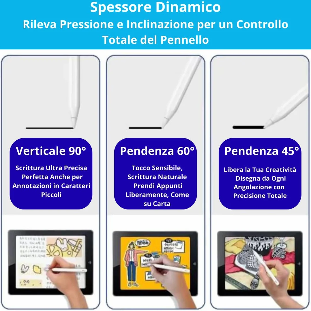 Punte Ricambio Compatibili con Apple Pencil Pro, USB-C, 1ª e 2ª Generazione, Alta Sensibilità e Precisione