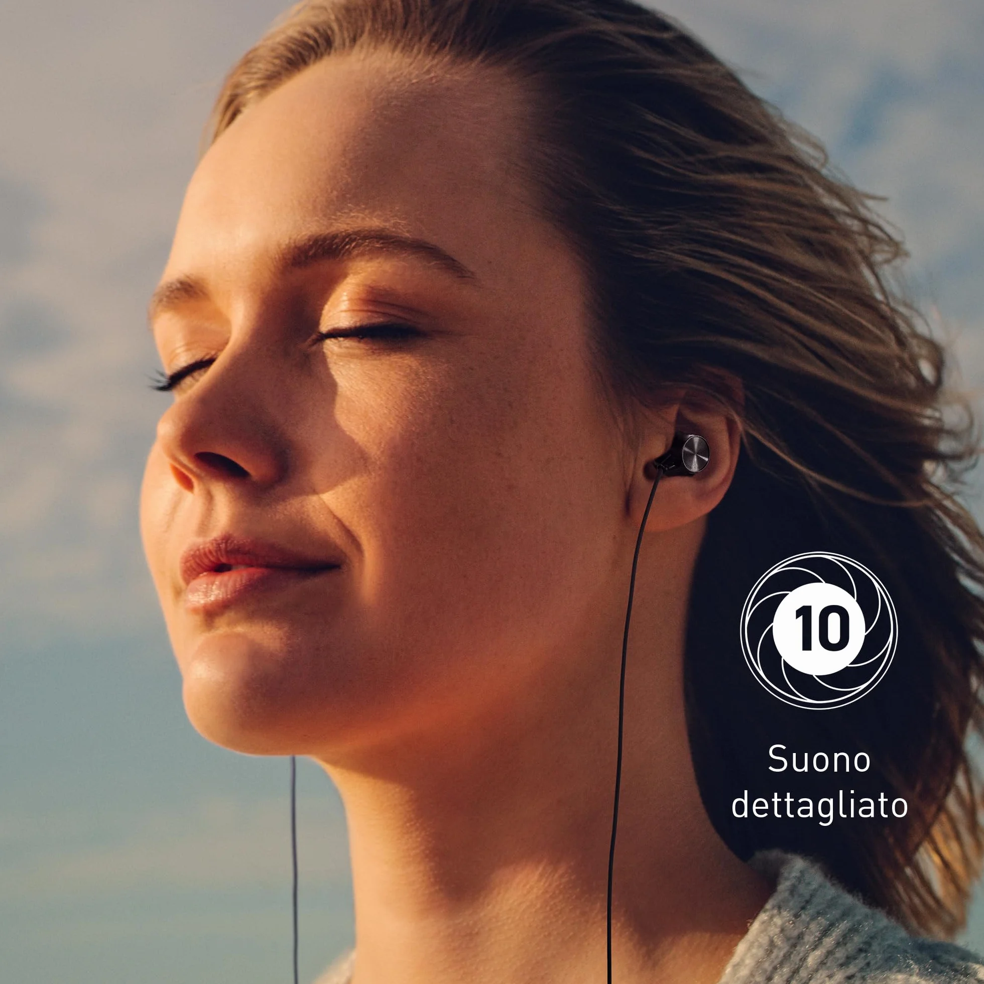 Panasonic RP-TCM225DEK Auricolari In-Ear USB-C con Microfono e Telecomando, Cavo 1,2m, Nero