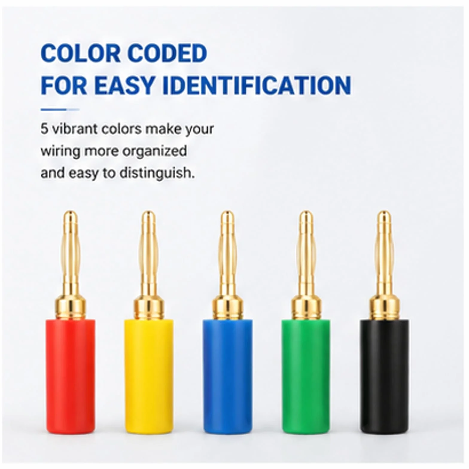 Spine a banana da 2 mm a colori misti Sonde per test altoparlanti Connettore amplificatore cavo