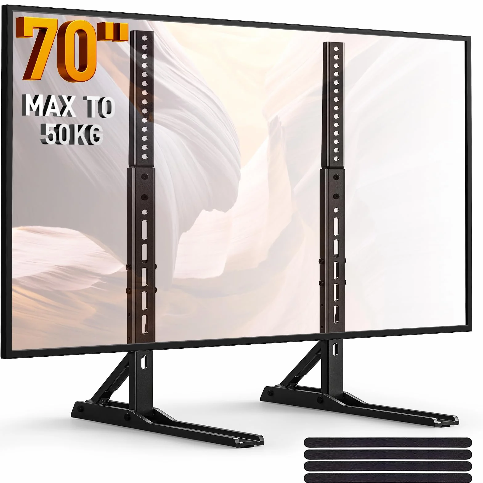 Perlegear Supporto TV da Tavolo Universale 22-70 Pollici VESA 800x600 mm 50 kg