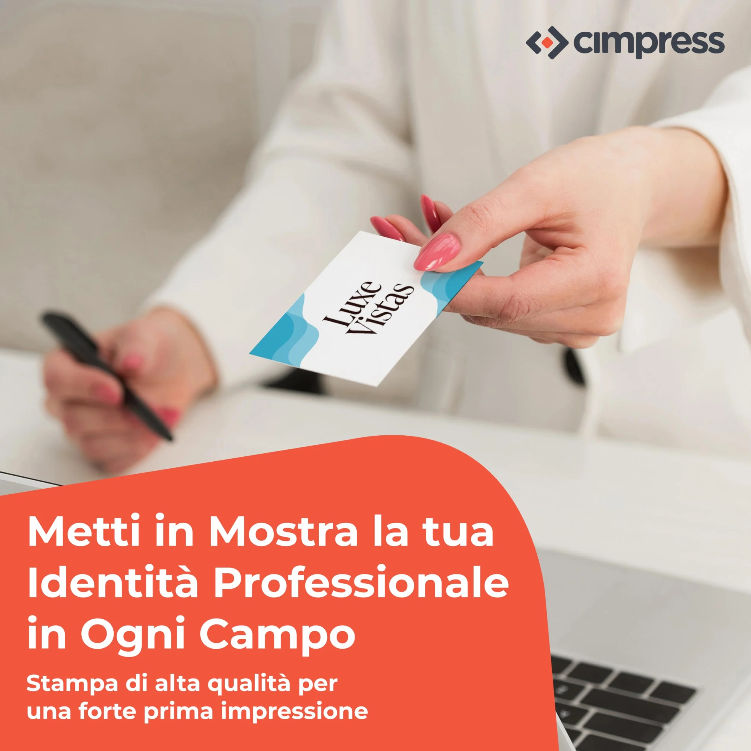 Cimpress Biglietti da Visita Personalizzati 100 sztuk 300g/m² Opaco 85x55 mm Fronte Retro