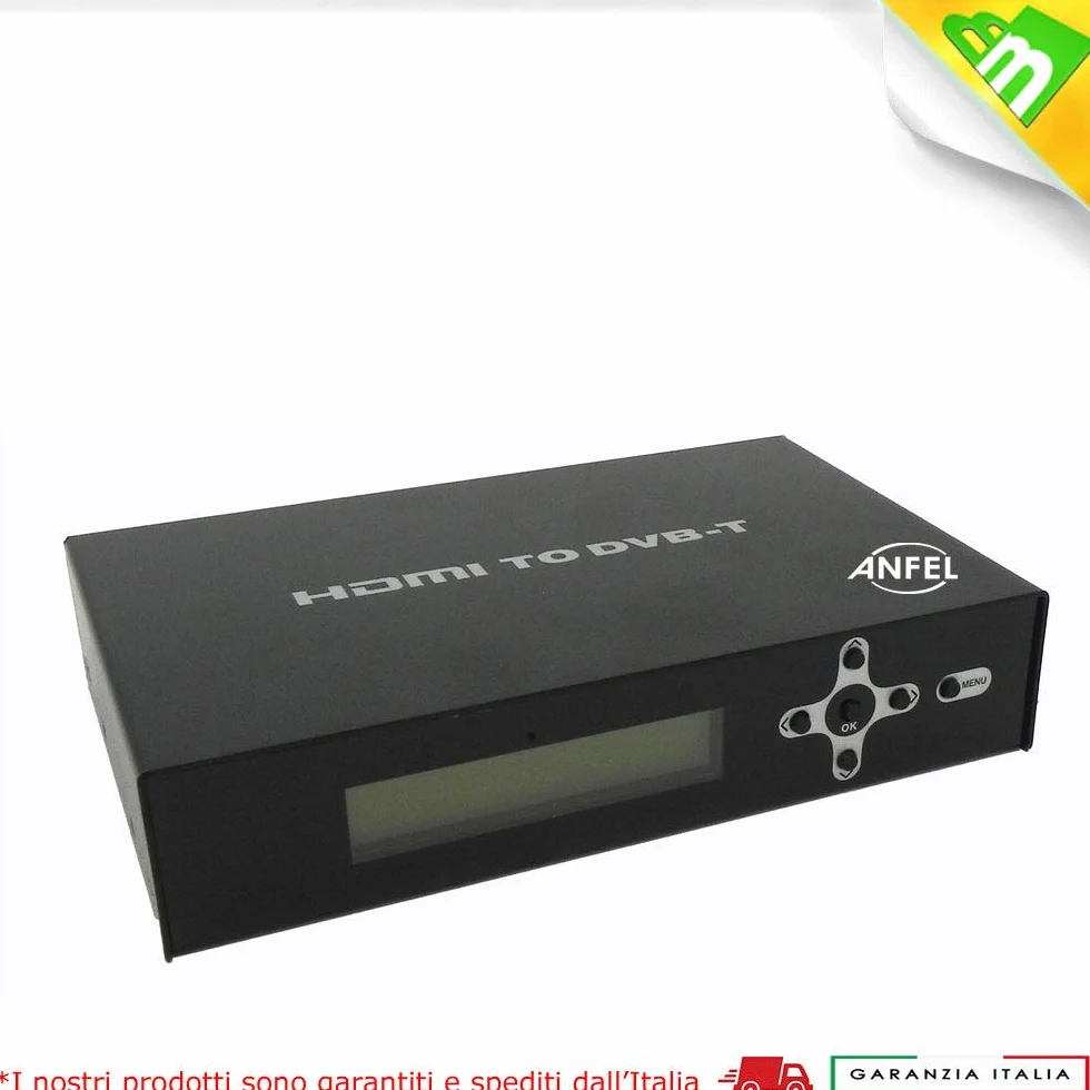 Modulatore Video HDMI DVB-T DVB-T2 FULL-HD Uscita RF Digitale Terrestre con Ingresso Passante per Sky e Telecamere 1080i/P