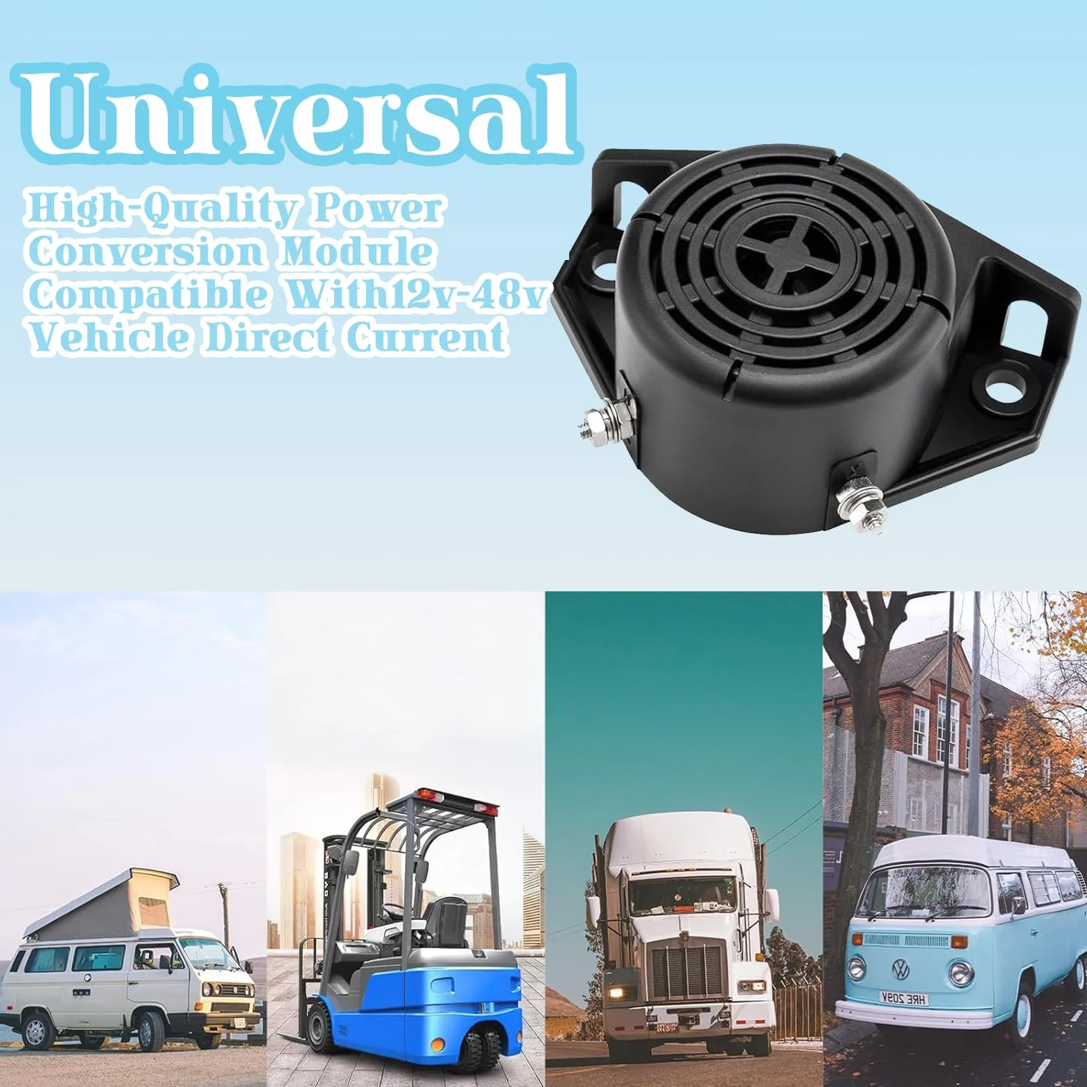 Cicalino Retromarcia Universale 12V 24V Avvisatore Acustico Impermeabile ABS per Auto Camion